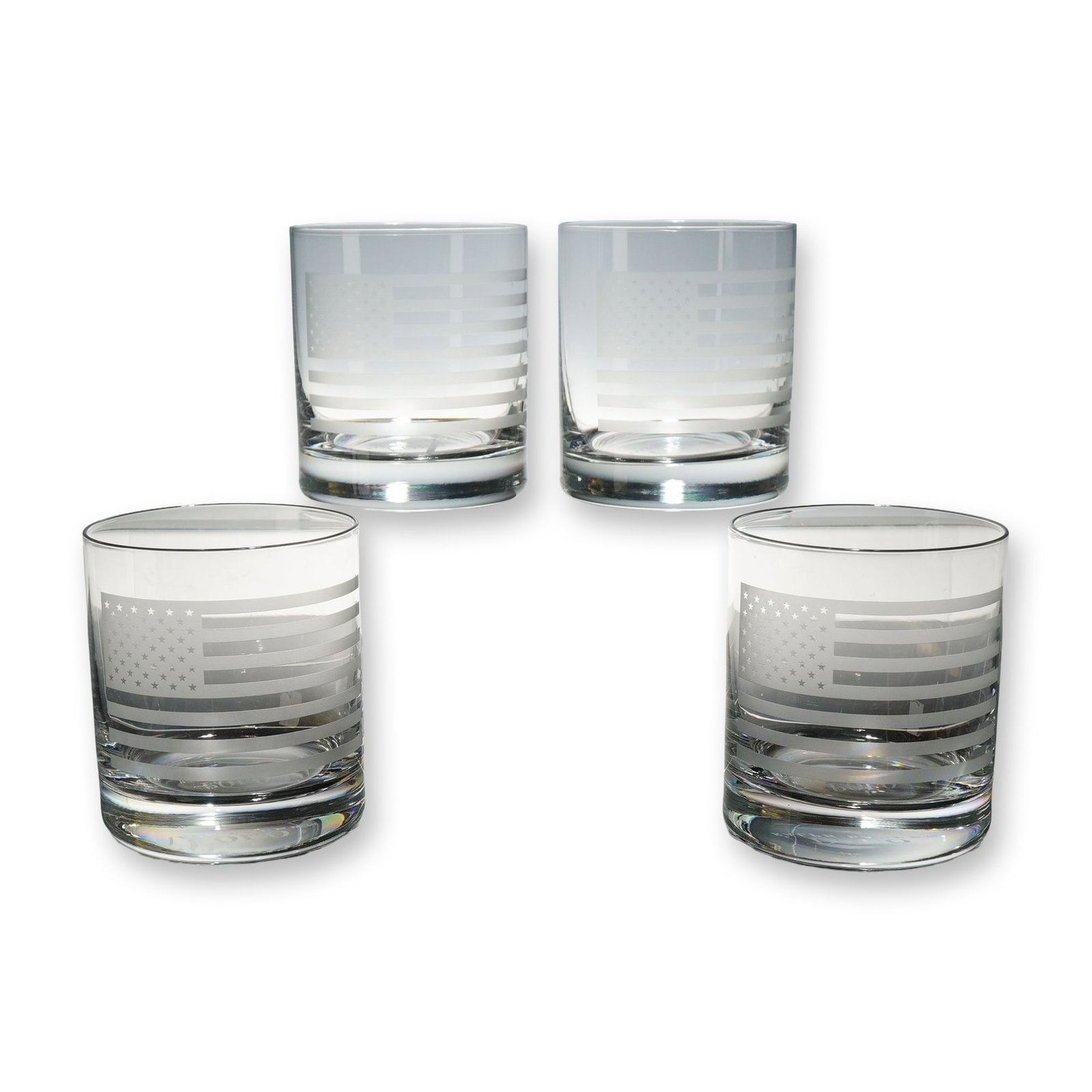 4pc Ralph Lauren Polo Crystal Rocks Glasses (1 of 4)