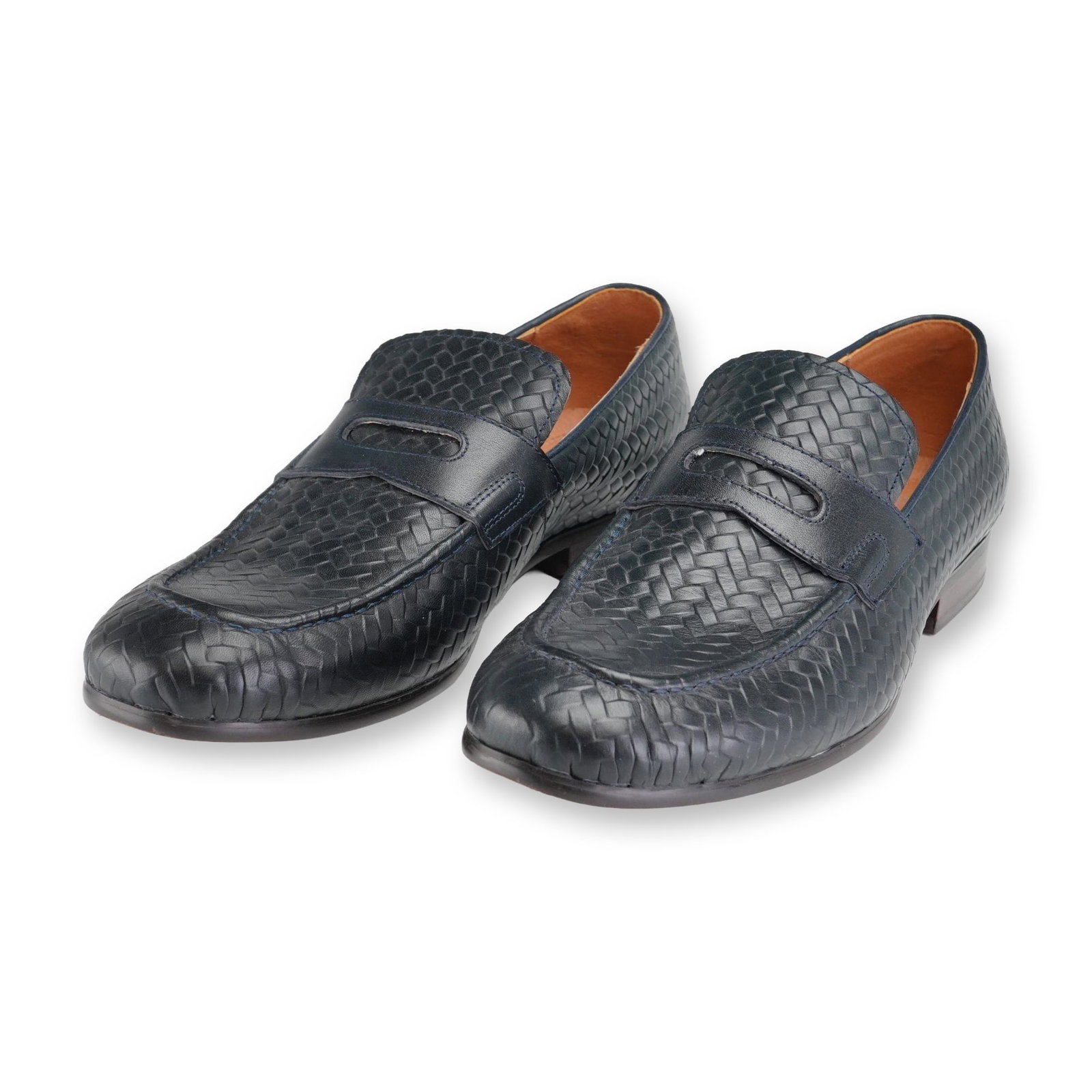 Men's Saks Fifth Avenue Edward Basketweave Penny Loafers (1 of 5)