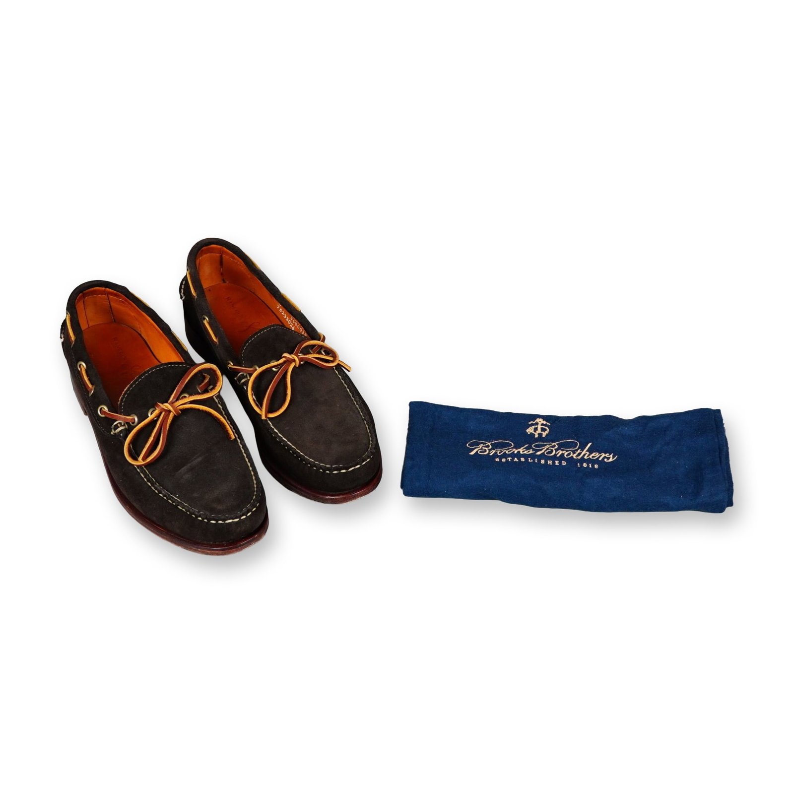 Pair of Rancourt Brooks Brothers Suede Moccasins (1 of 4)