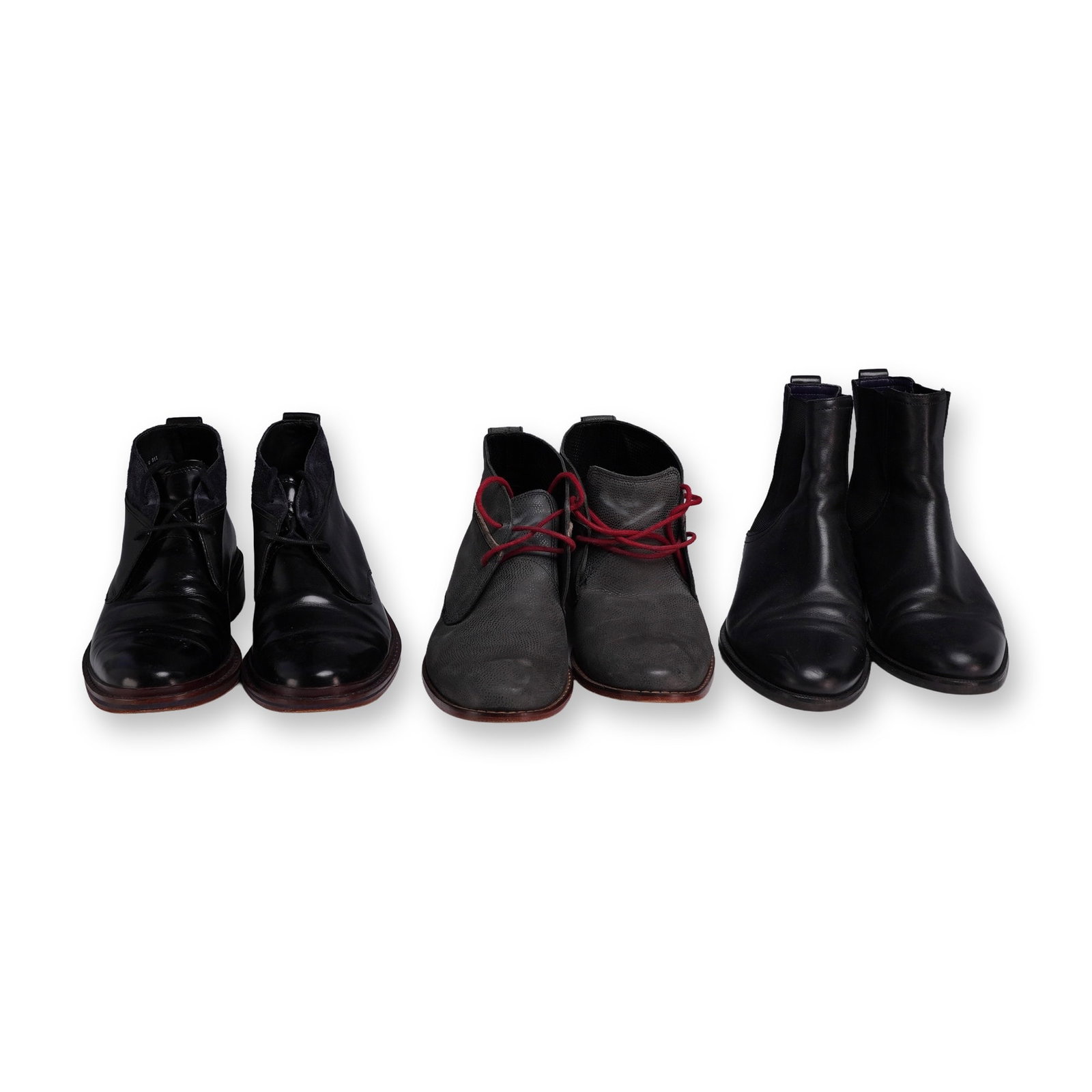 Three Pairs of Cole Haan Leather and Suede Boots (1 of 4)