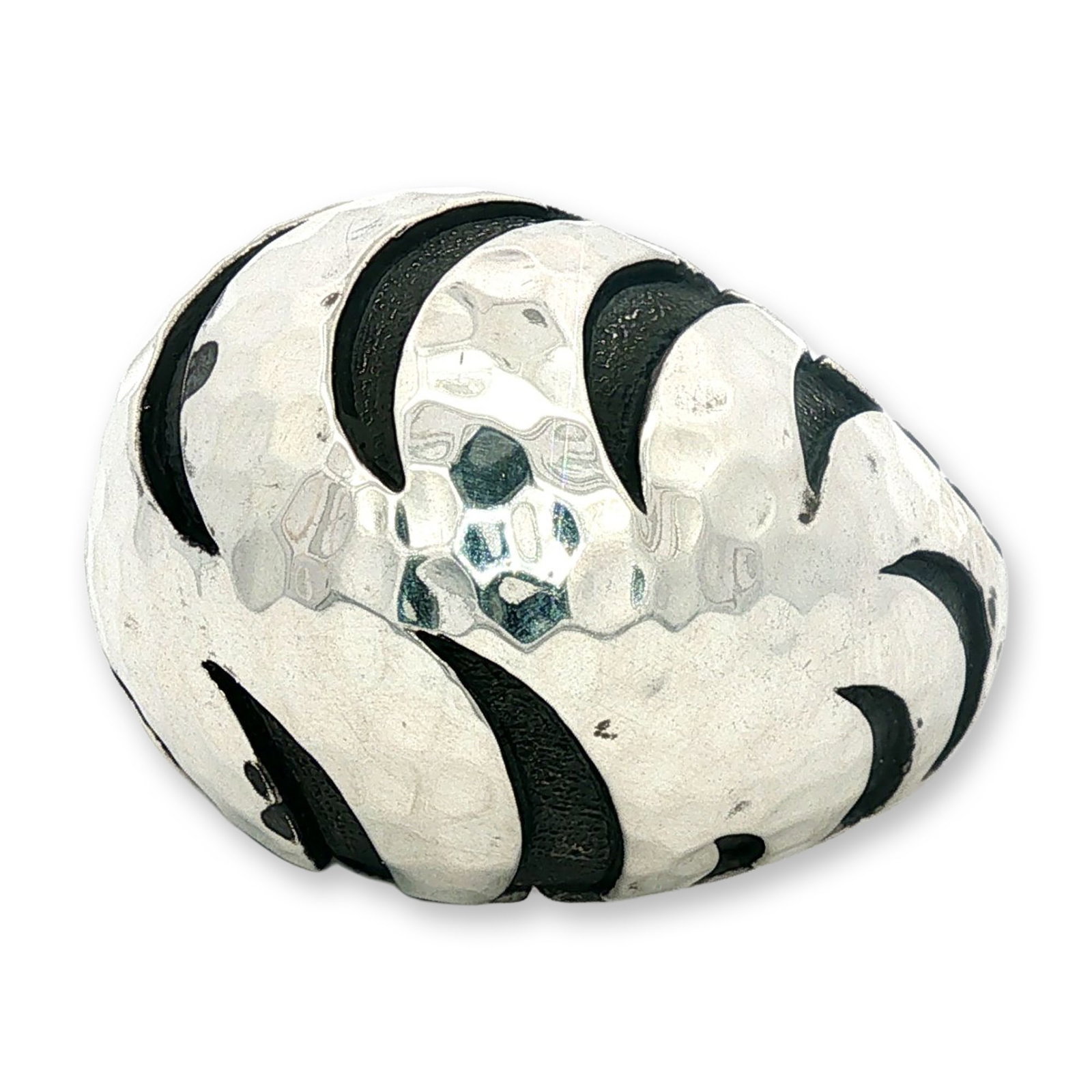 John Hardy Sterling Silver Palu Macan Tiger Stripe Domed Ring (1 of 4)
