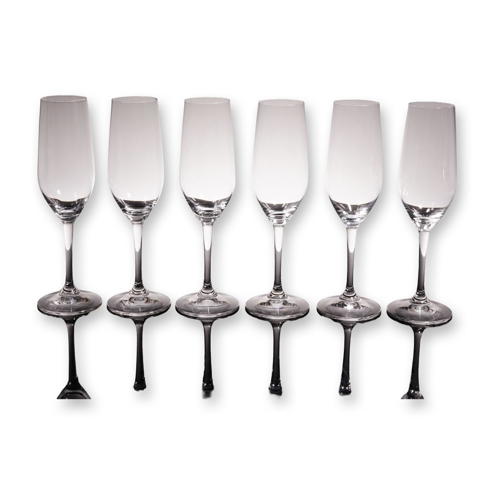 6pc Riedel Crystal Vivant Champagne Flutes (1 of 4)