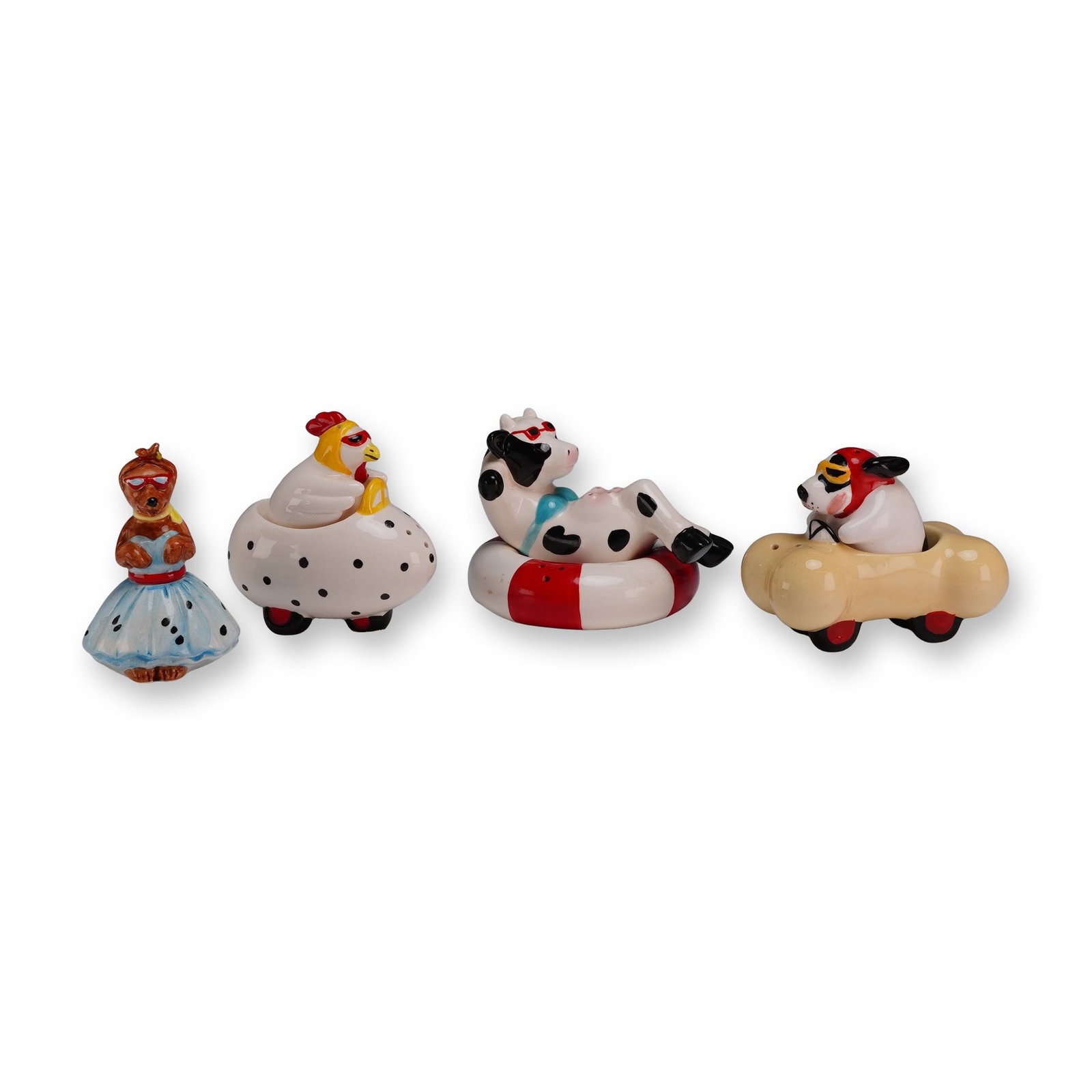4 Sets of Vandor and Clay Art Ceramic Salt and Pepper Shakers (1 of 4)