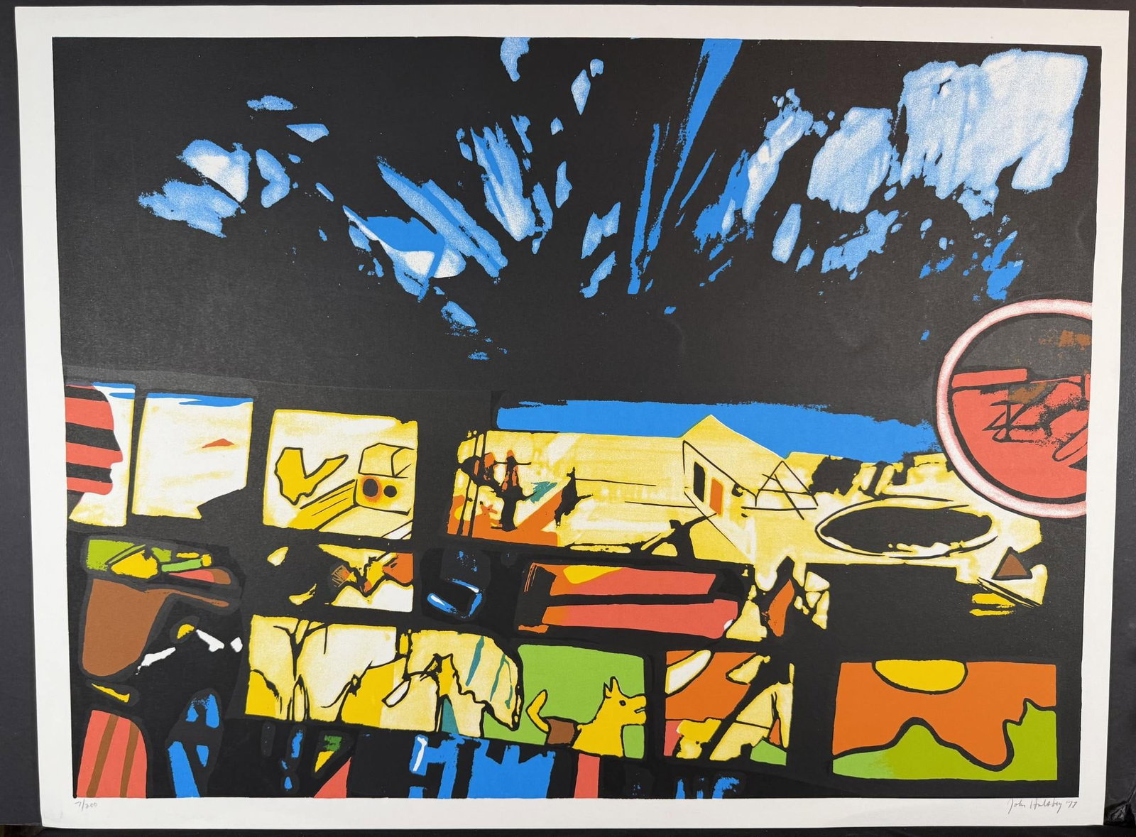 John Hultberg (American 1922-2005) Serigraph Fragments of A Dream signed (1 of 4)