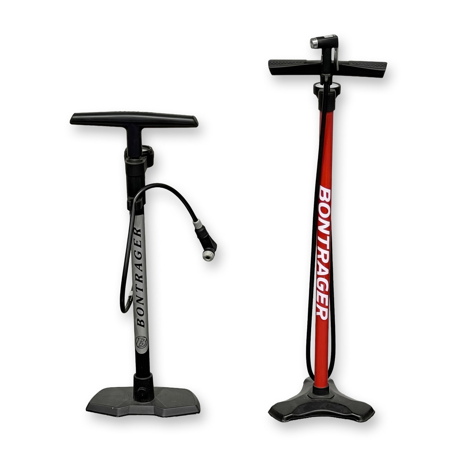 A Lot of 2 Bontrager Bicycle Floor Pumps including Turbo Charger HP and Charger Models (1 of 4)