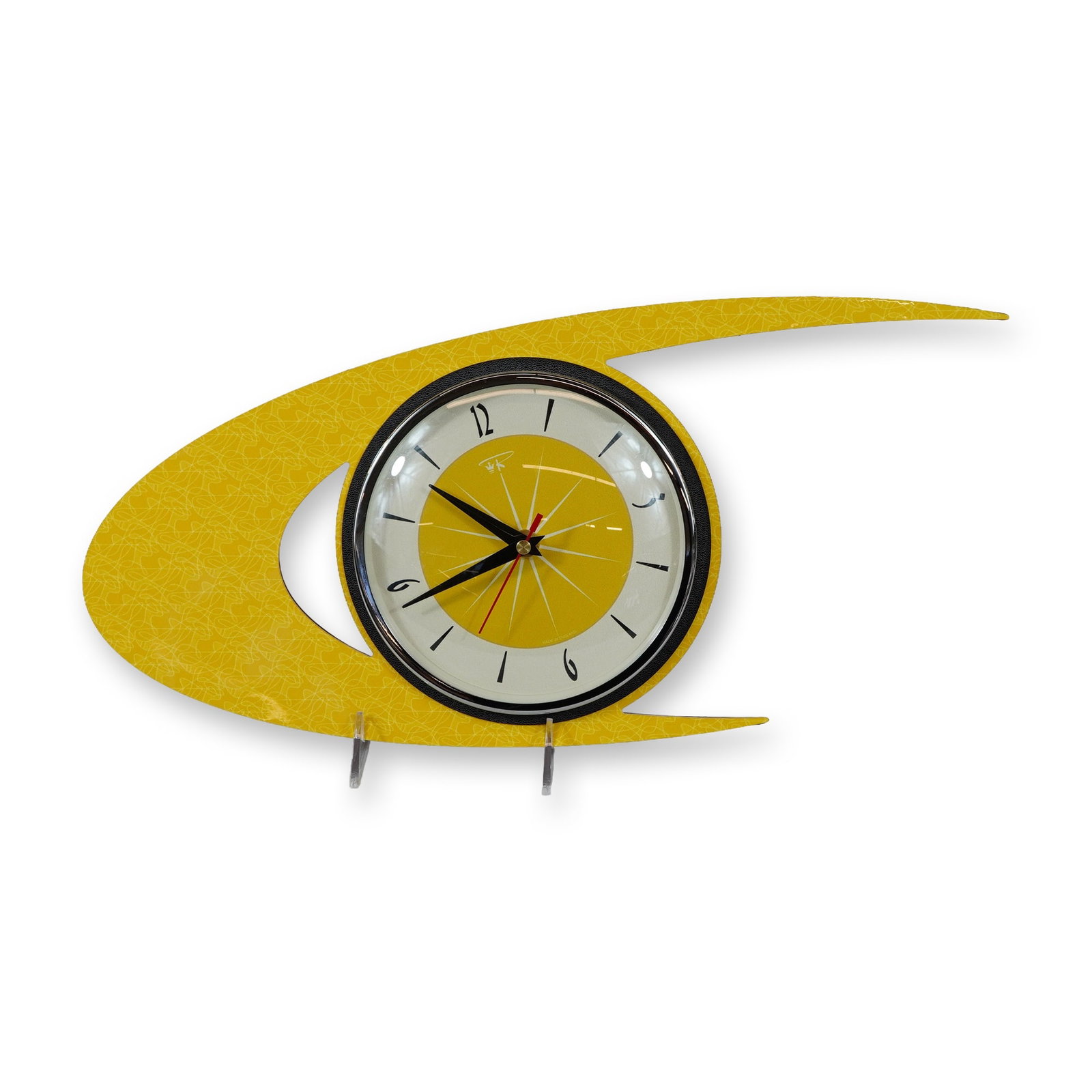 Royale Mid-Century Modern Boomerang Wall Clock (1 of 4)