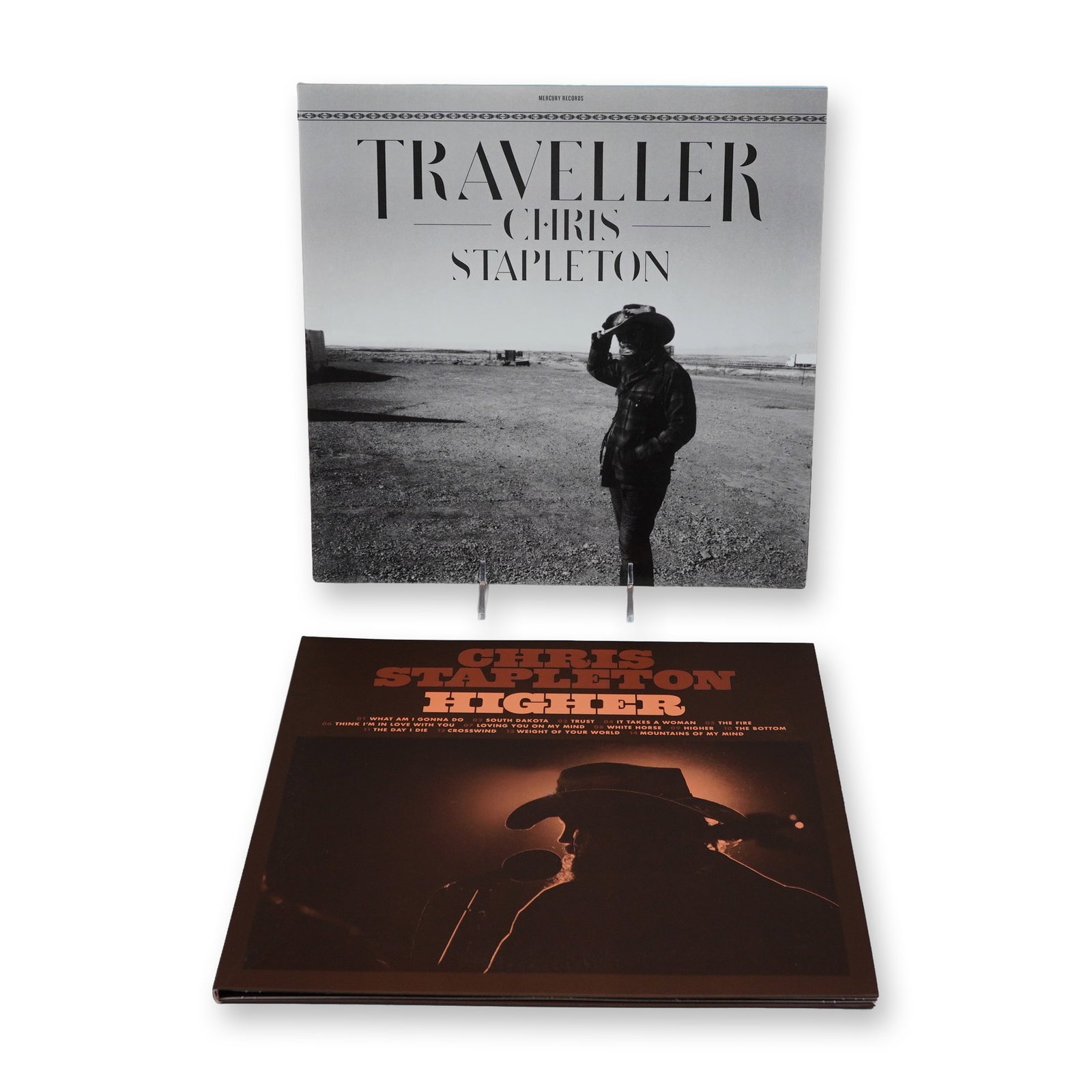 Two Chris Stapleton Traveller and Higher LP Vinyl Records (1 of 4)