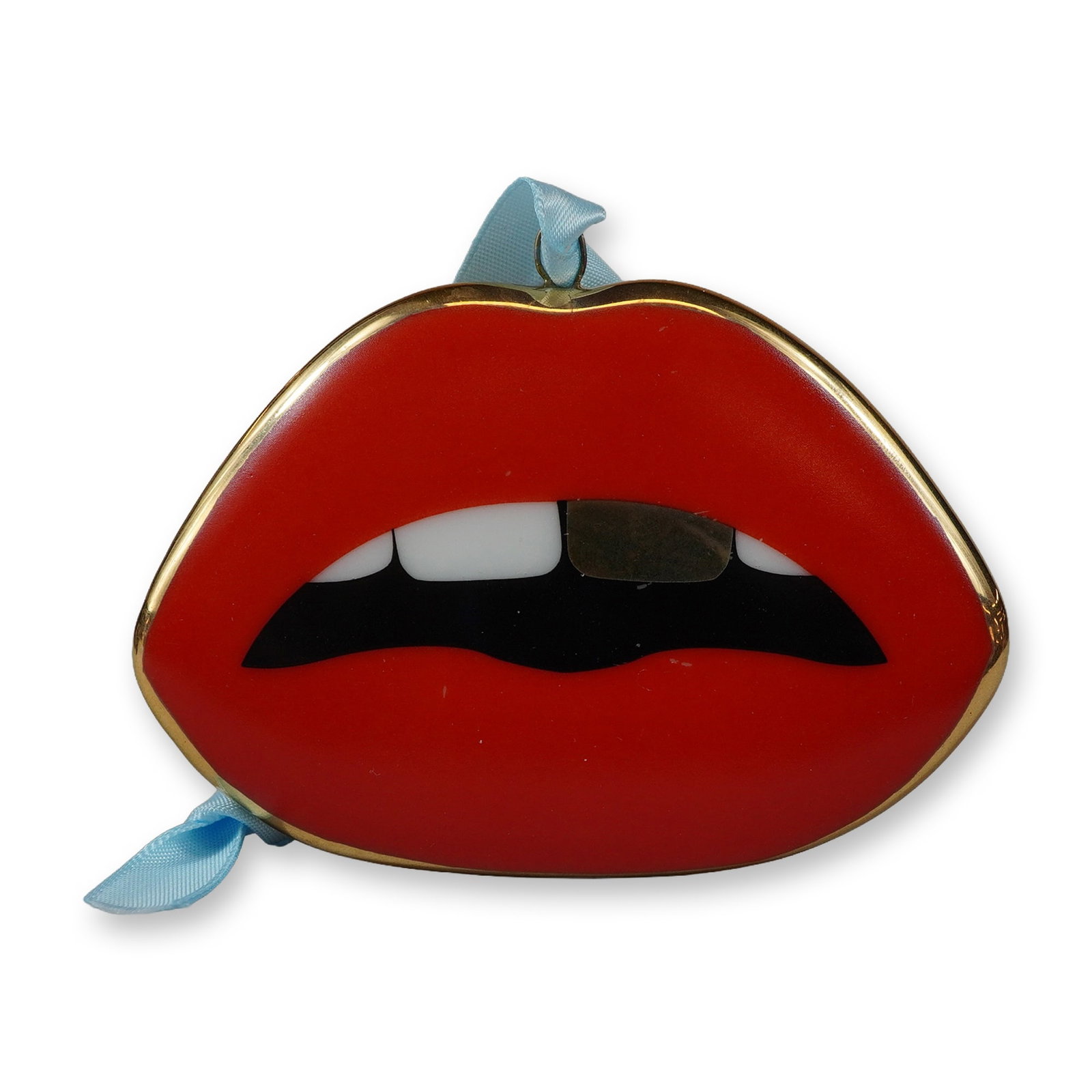 Jonathan Adler Porcelain Bling Lips Ornament (1 of 4)