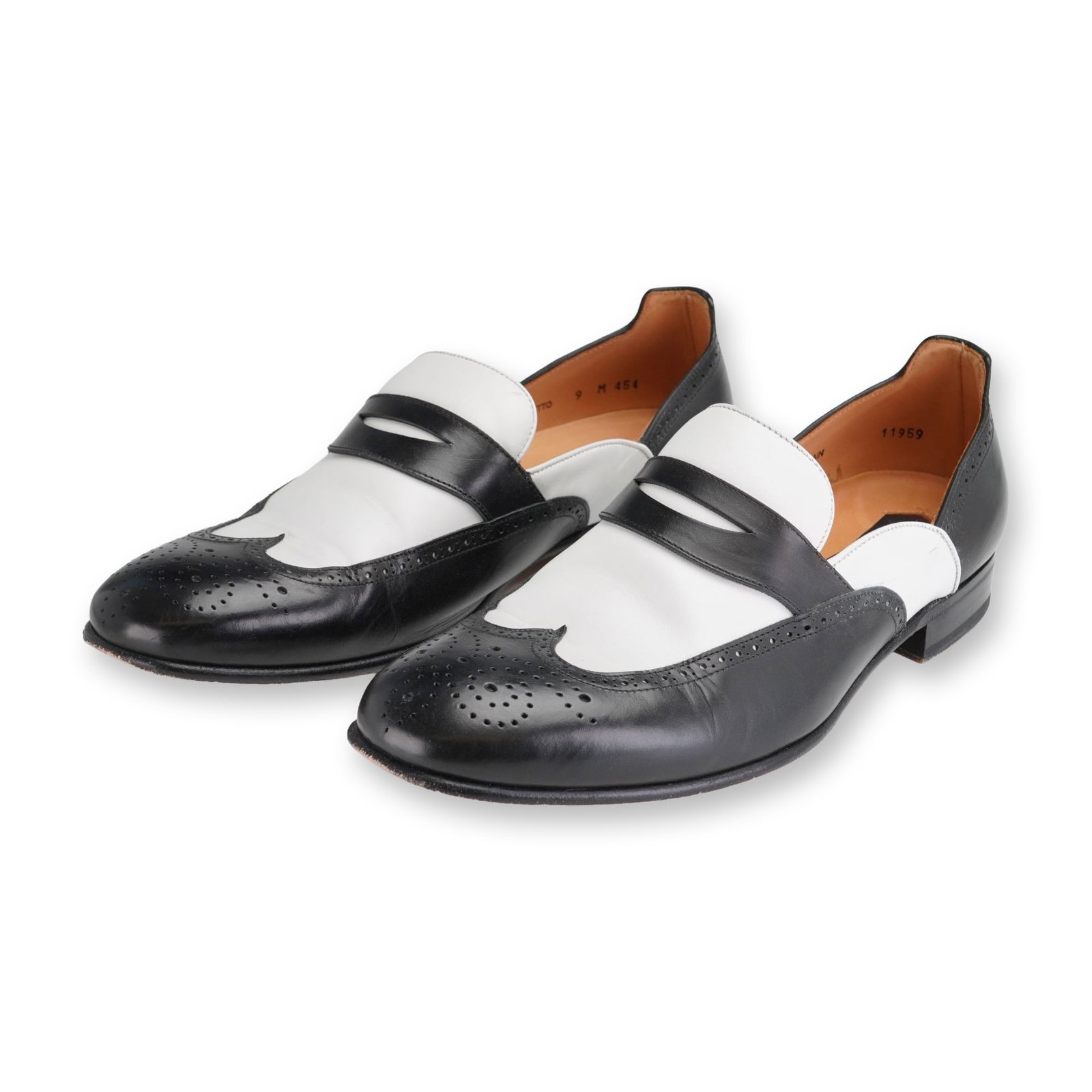 Pair of Mezlan Carletto Two Tone Spectator Loafers (1 of 6)