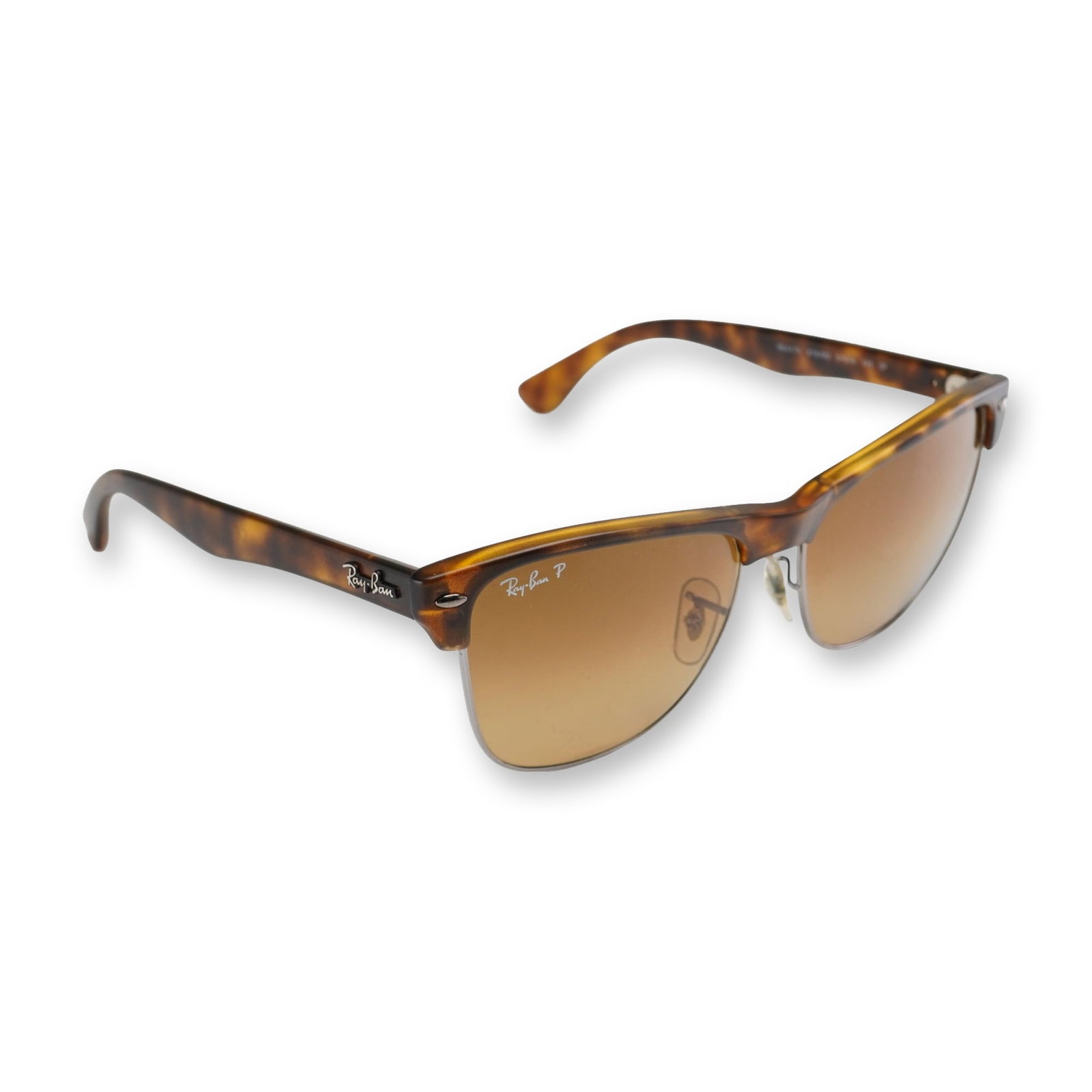Ray-Ban Clubmaster Oversized Polarized Sunglasses with Case (1 of 6)