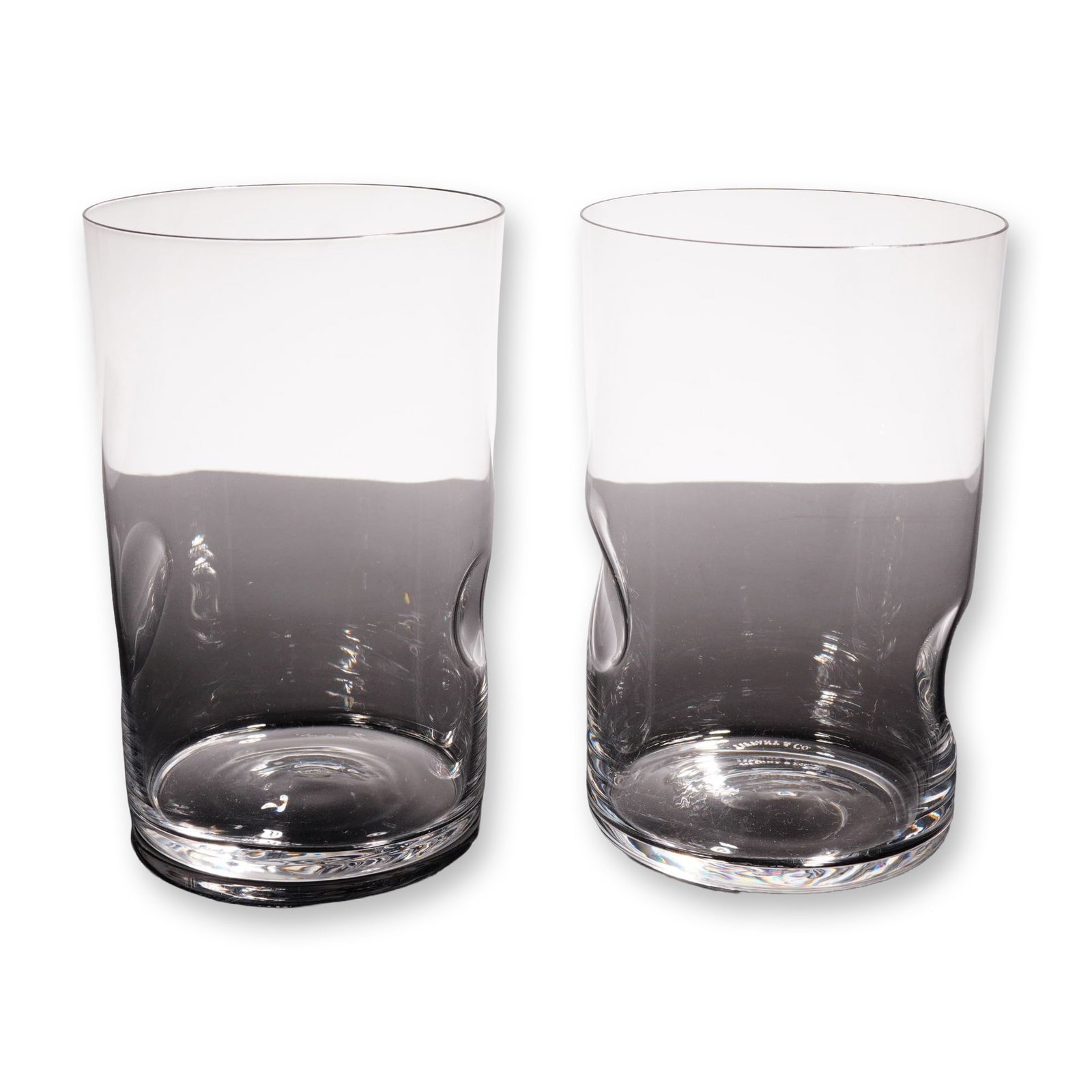 Pair of Tiffany and Co. Elsa Peretti Crystal Thumbprint Glasses (1 of 5)