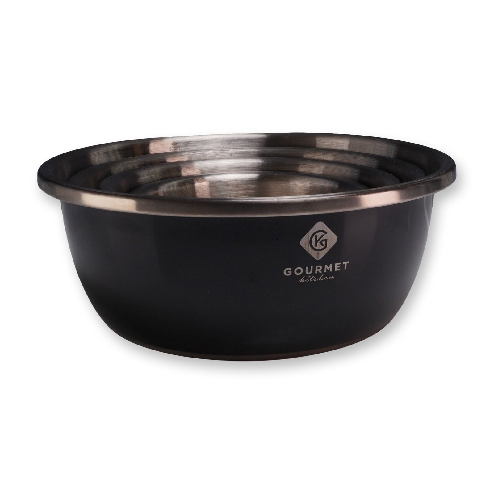 Set of 4 Gourmet Kitchen Stainless Mixing Bowls (1 of 4)