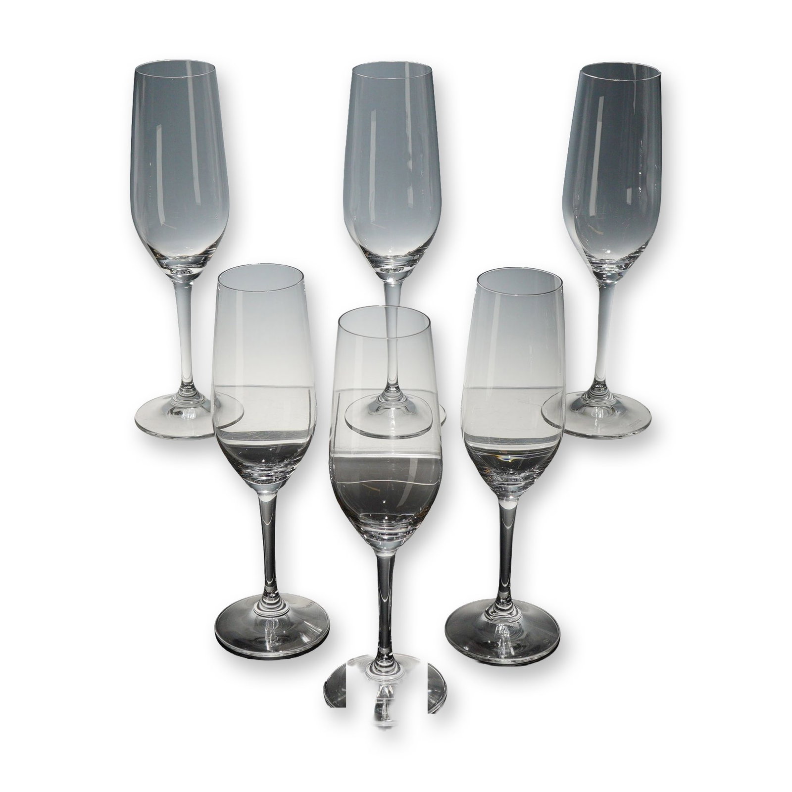6pc Riedel Crystal Champagne Flutes (1 of 5)
