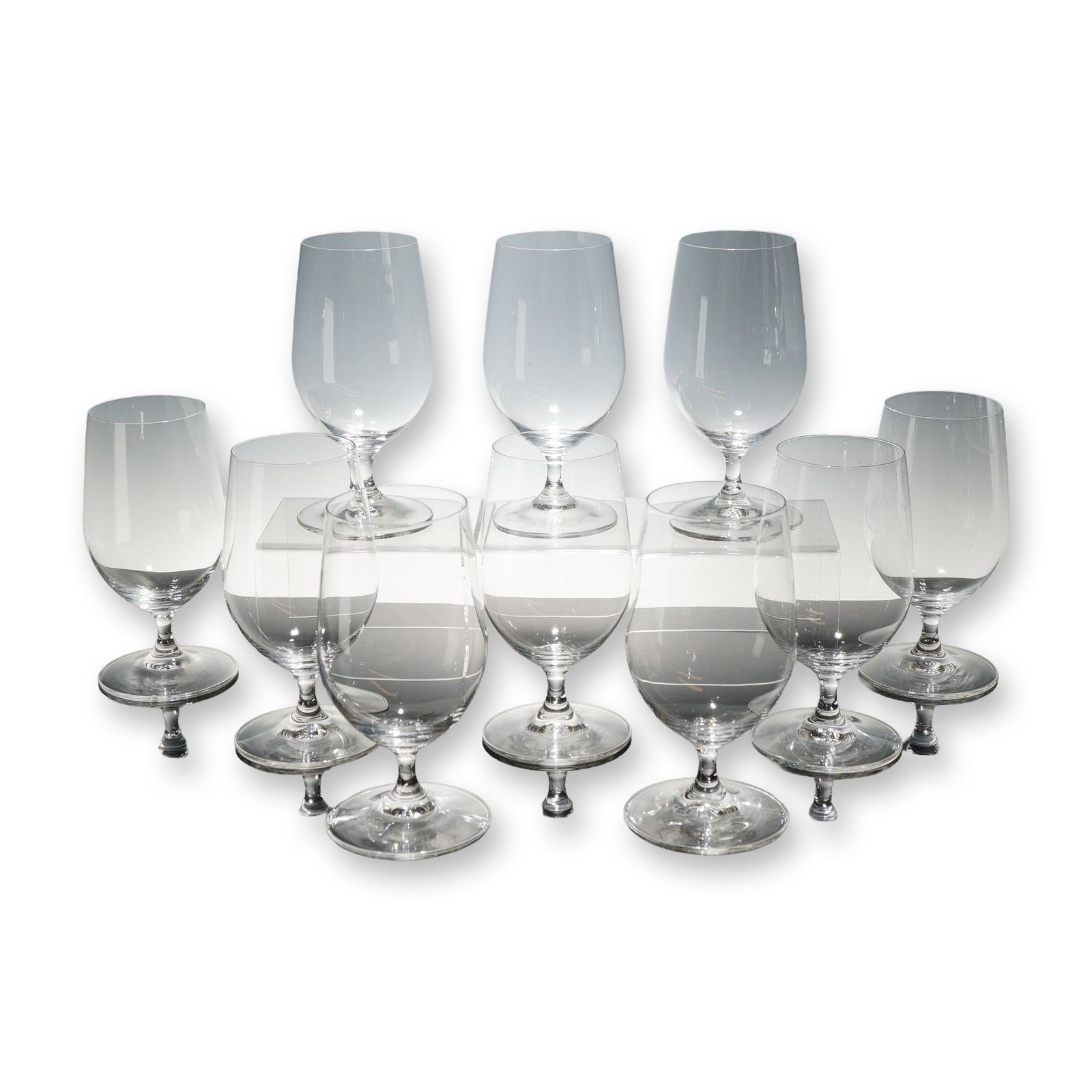 10pc Riedel Crystal Water Goblets (1 of 4)