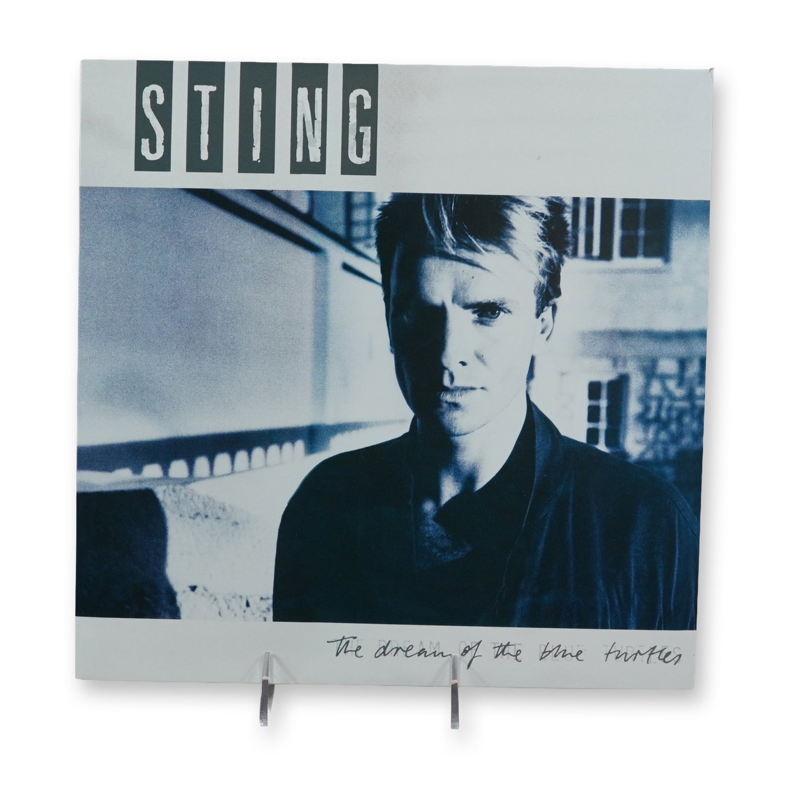 Sting The Dream of the Blue Turtles Vinyl LP Record: Sting (British, b. 1951), The Dream of the Blue Turtles, 1985. Vinyl long-playing record (LP) issued by A&M Records. The album features a blue-tinted photographic portrait of the artist on the front