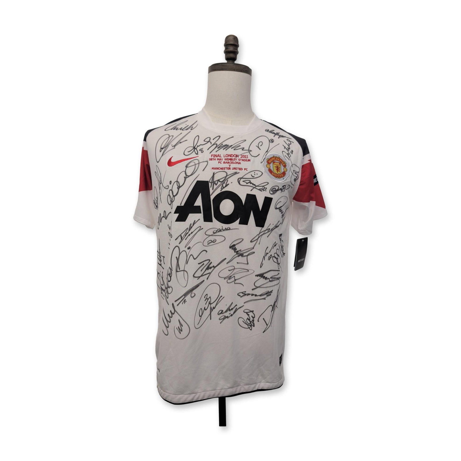 Manchester United Signed 2011 Champions League Final Soccer Jersey (1 of 6)