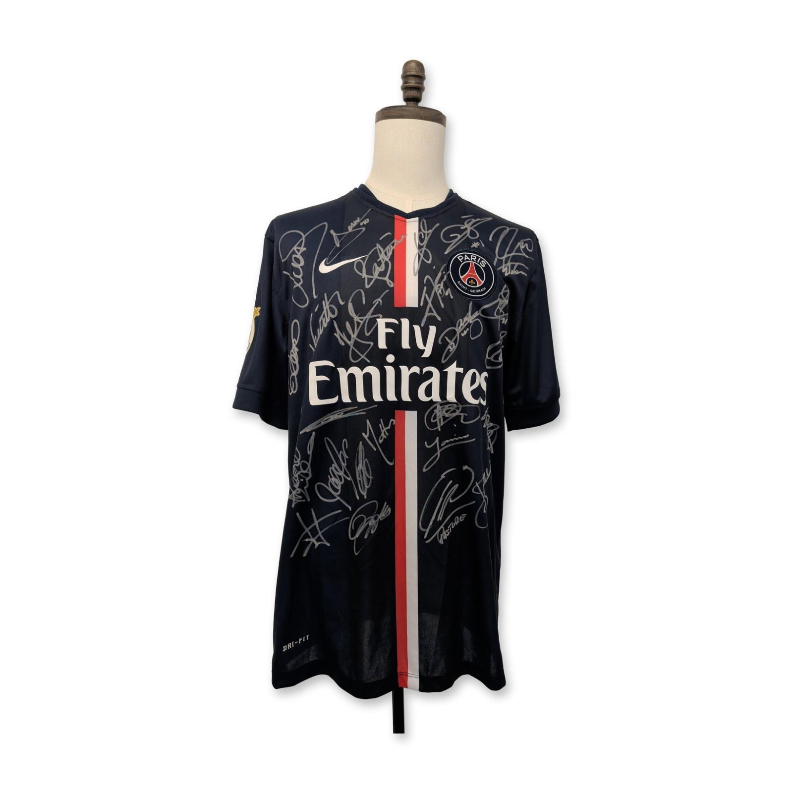 Nike 2014-2015 Signed PSG Ibrahimovic Team Soccer Jersey (1 of 7)