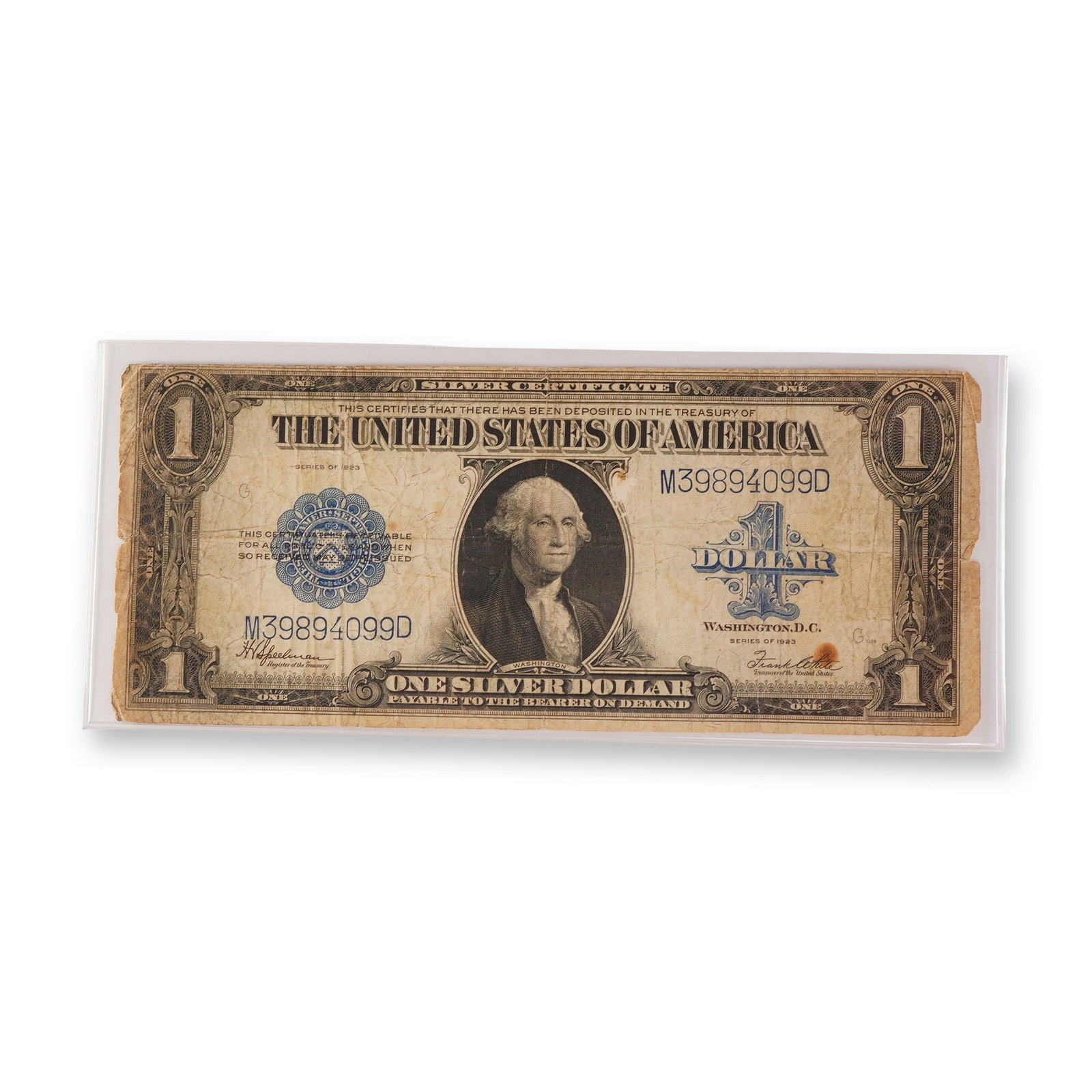 1923 U.S. Silver Certificate One Dollar Large Note (1 of 2)