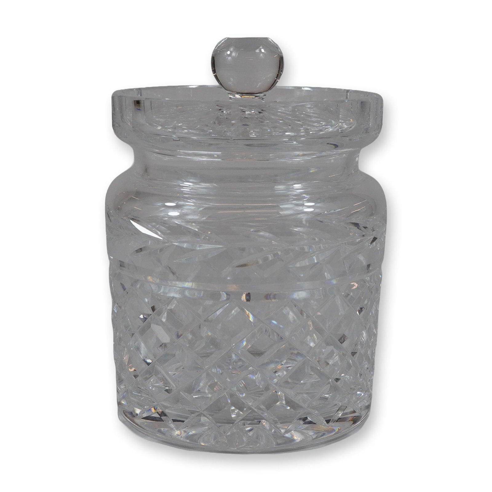 Waterford Crystal Glandore Pattern Biscuit Barrel with Lid (1 of 4)