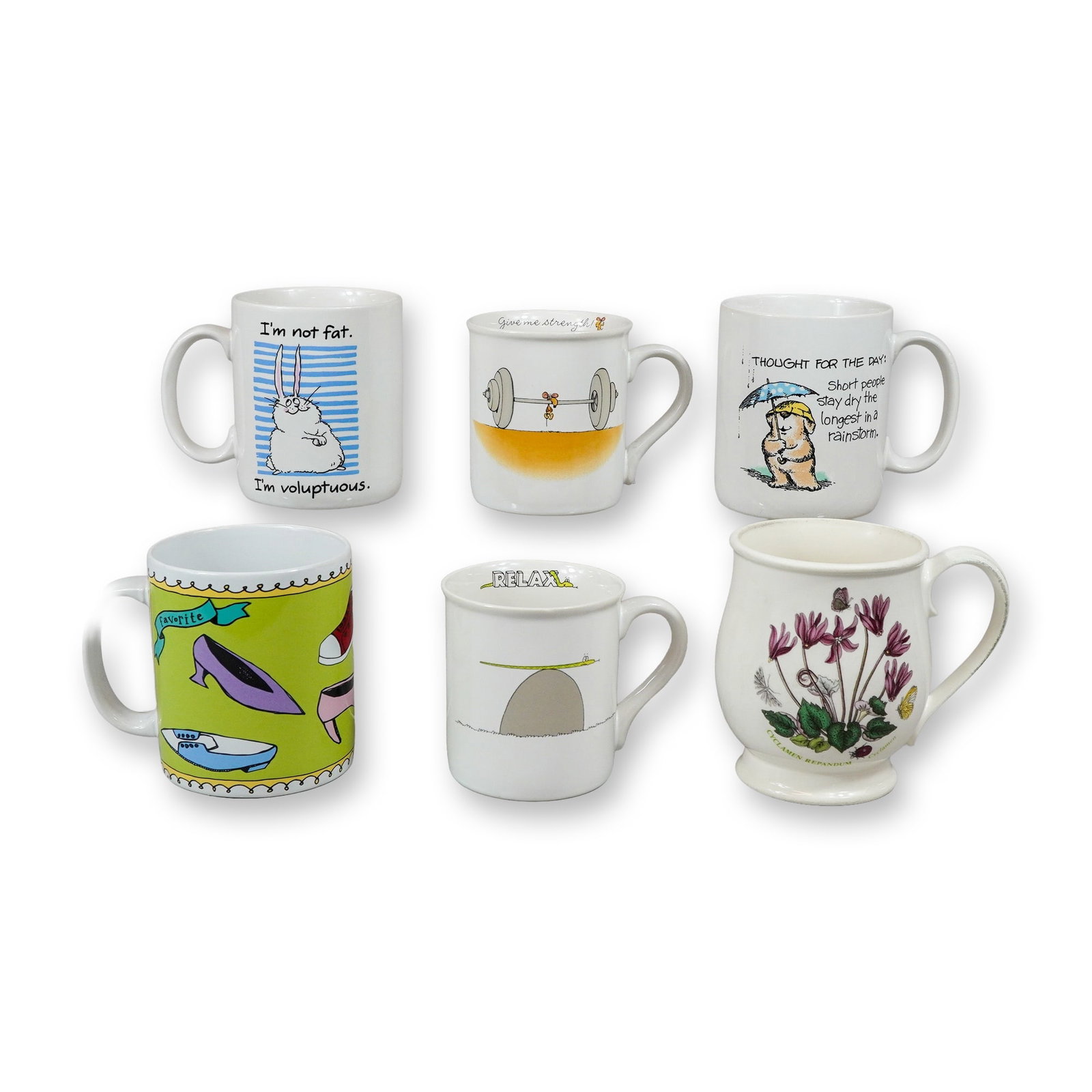 6pc Hallmark, Ursula Dodge, and Portmeirion Mugs (1 of 3)