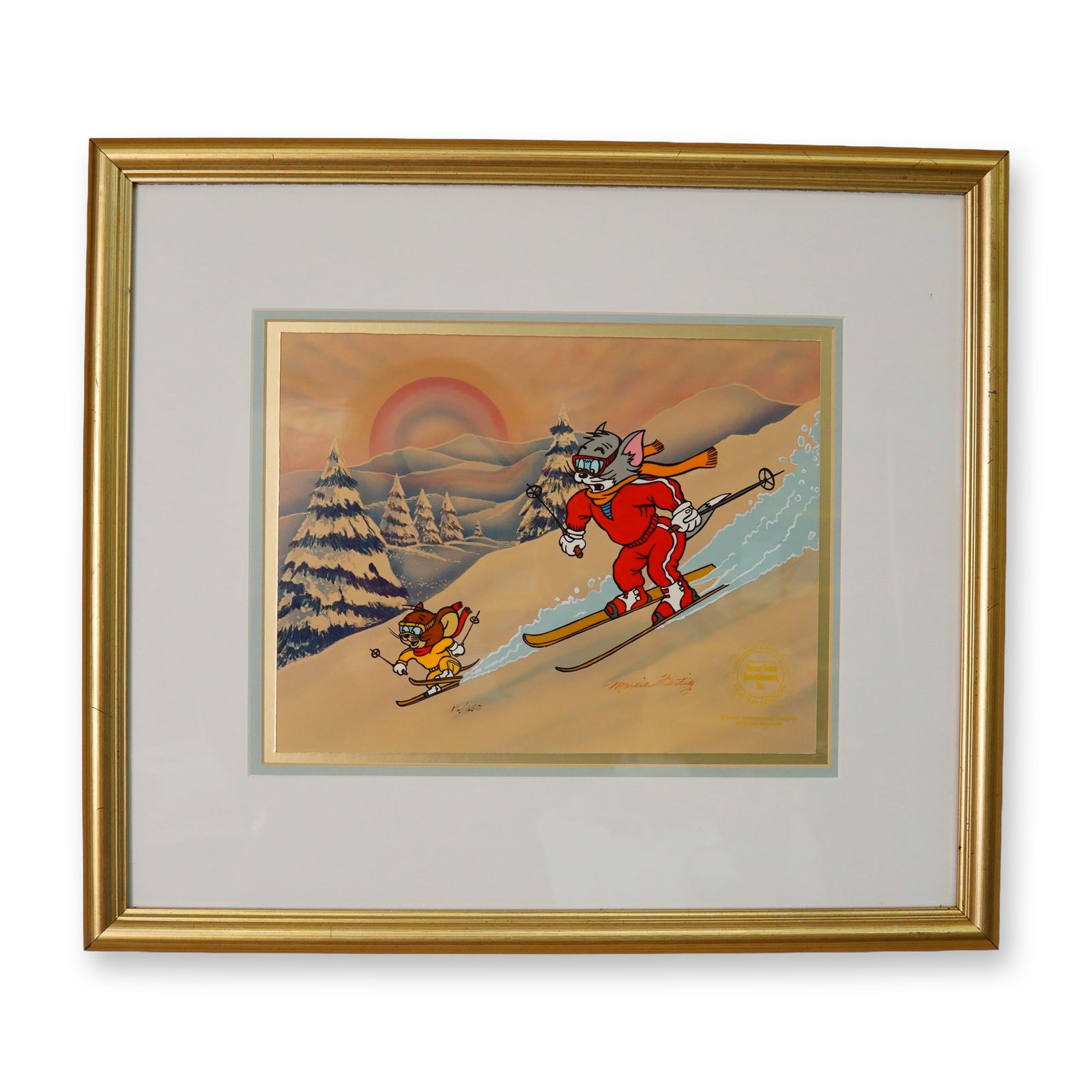 Turner Home Entertainment, Limited Edition Animation Cel, Tom & Jerry Downhill Adventure (1 of 4)