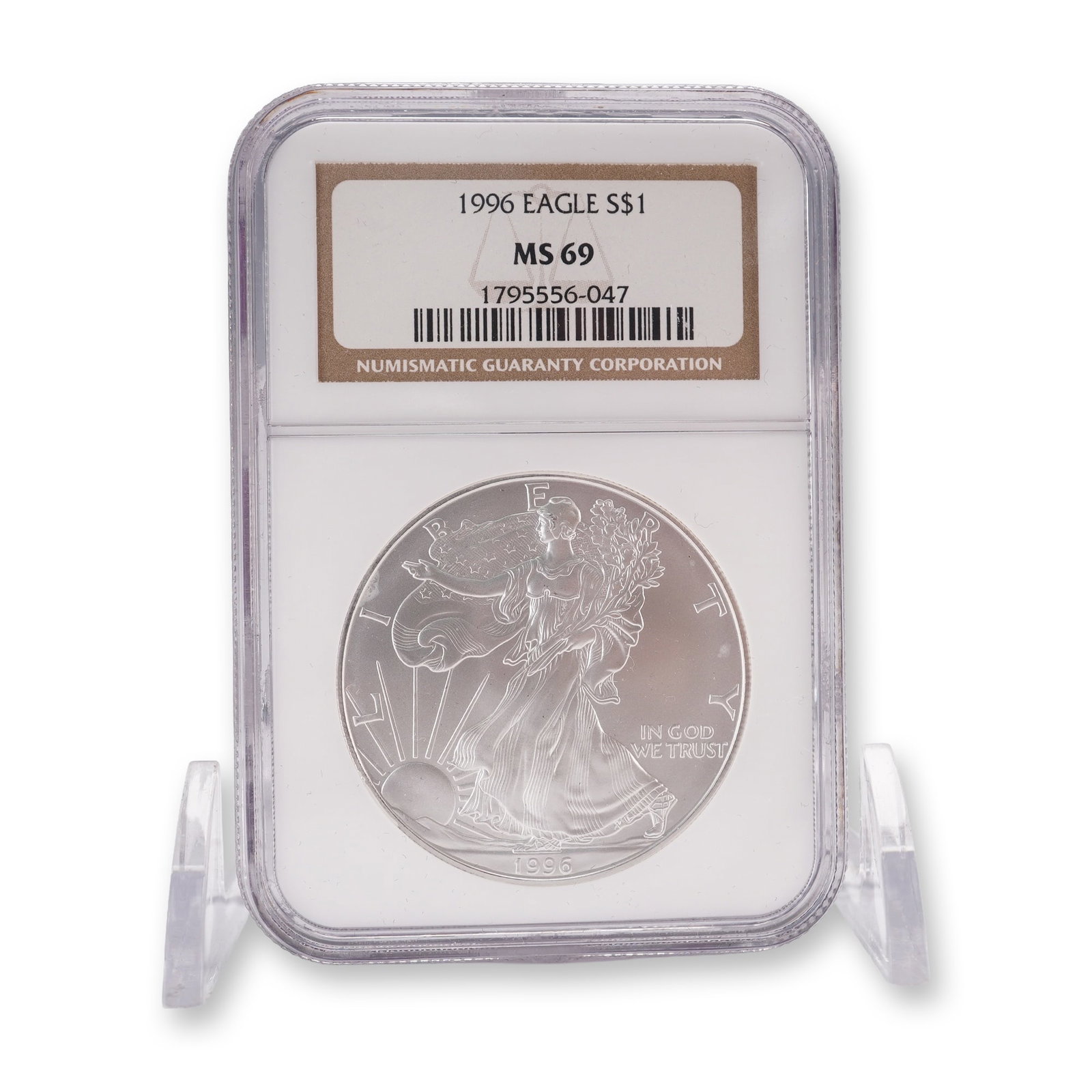 1996 Silver American Eagle 1 Dollar NGC Graded MS69 (1 of 3)
