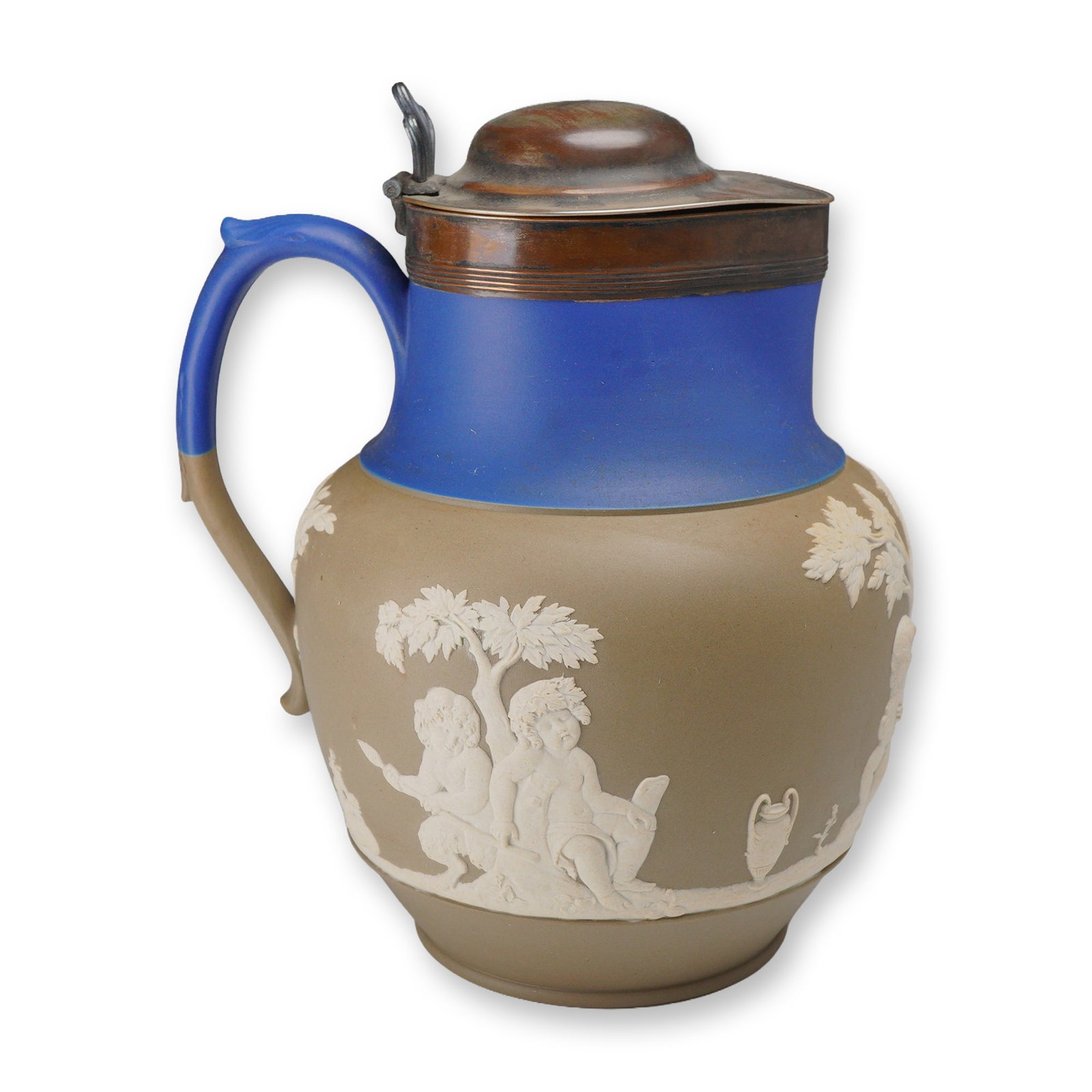 Wedgwood Two-Tone Jasperware Lidded Pitcher (1 of 3)