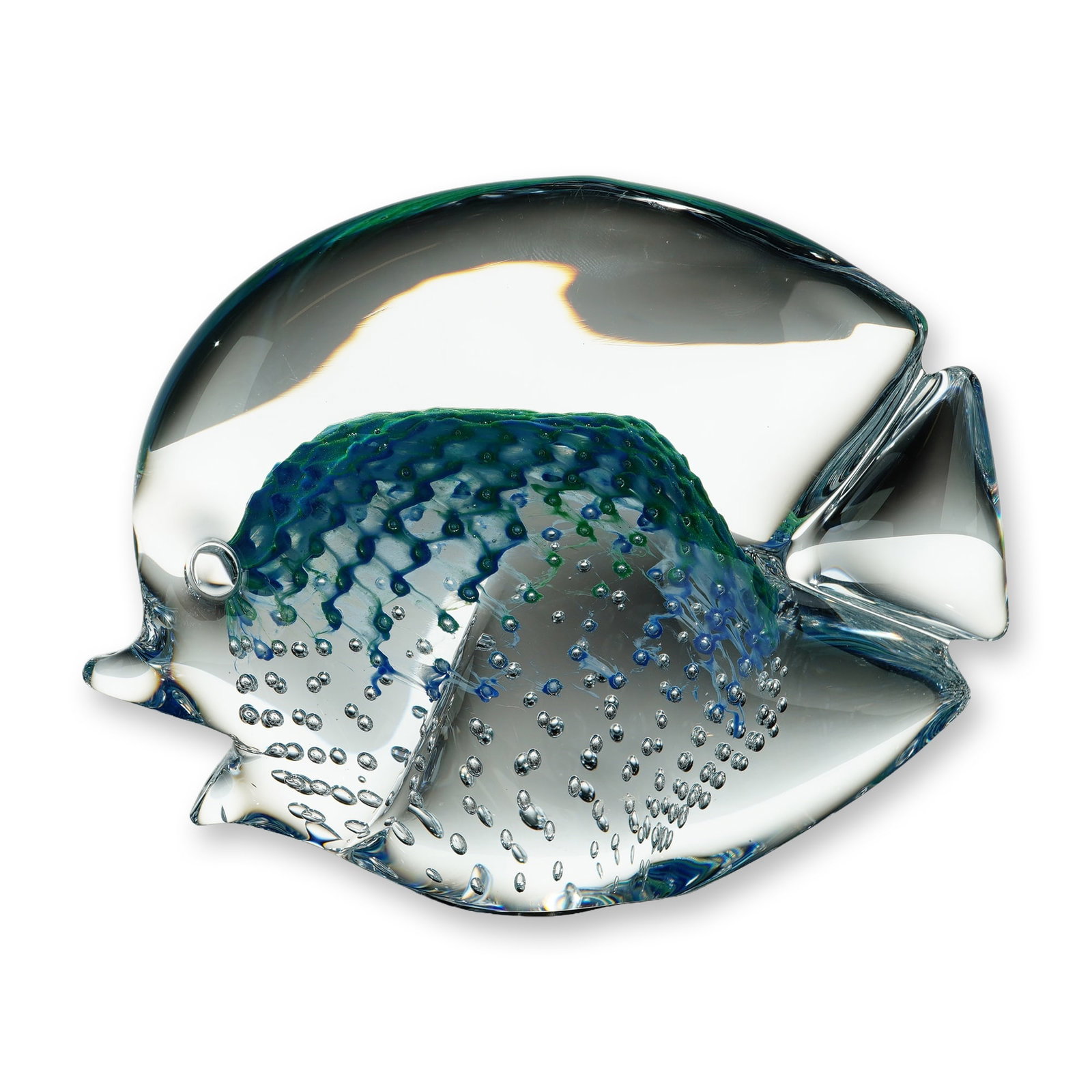 Marcolin Sweden Crystal Art Glass Fish Sculpture (1 of 5)