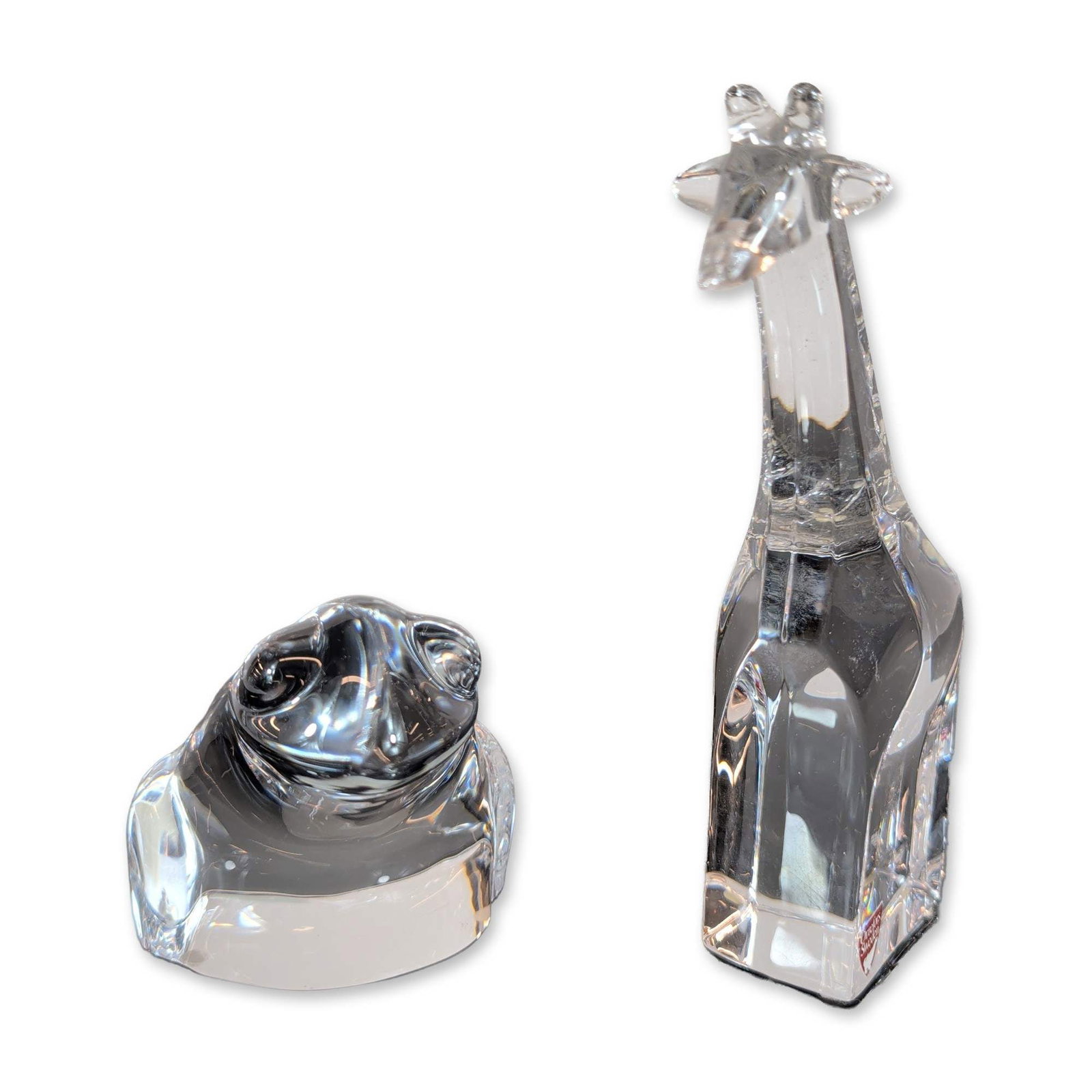 Two Orrefors Swedish Crystal Animal Figurines (1 of 4)