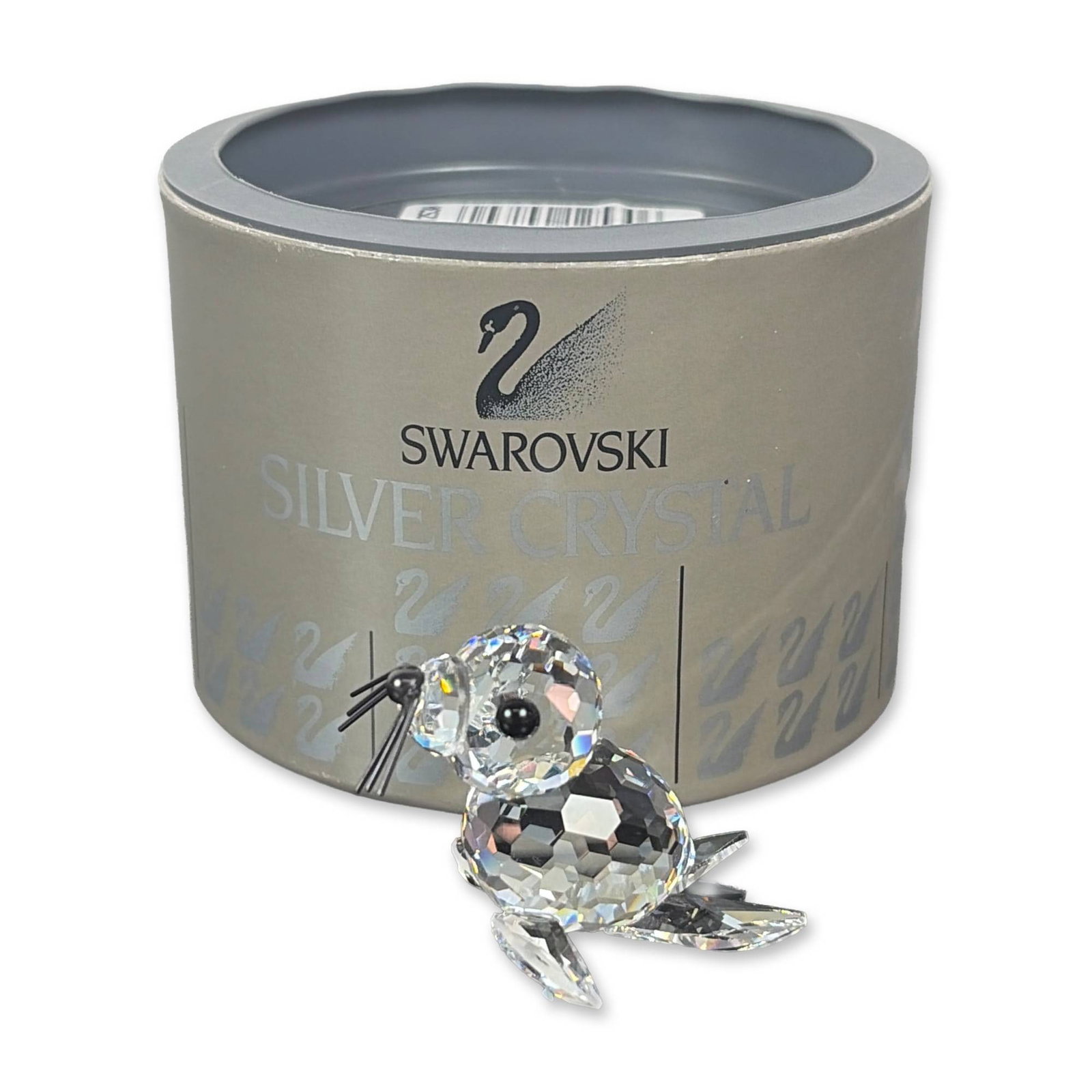 Swarovski Silver Crystal Mini Seal Figurine (1 of 2)