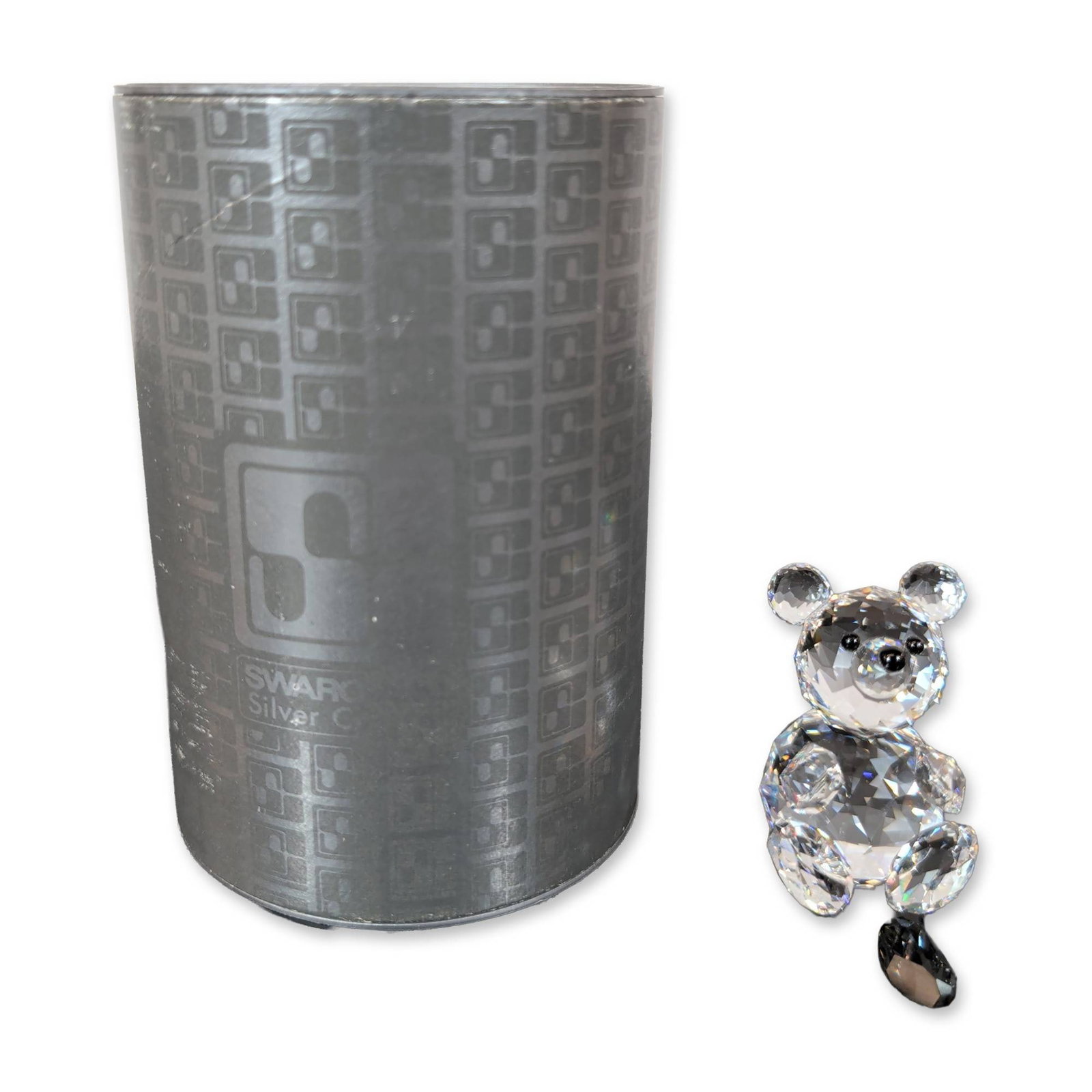Swarovski Silver Crystal Teddy Bear Figurine (1 of 5)