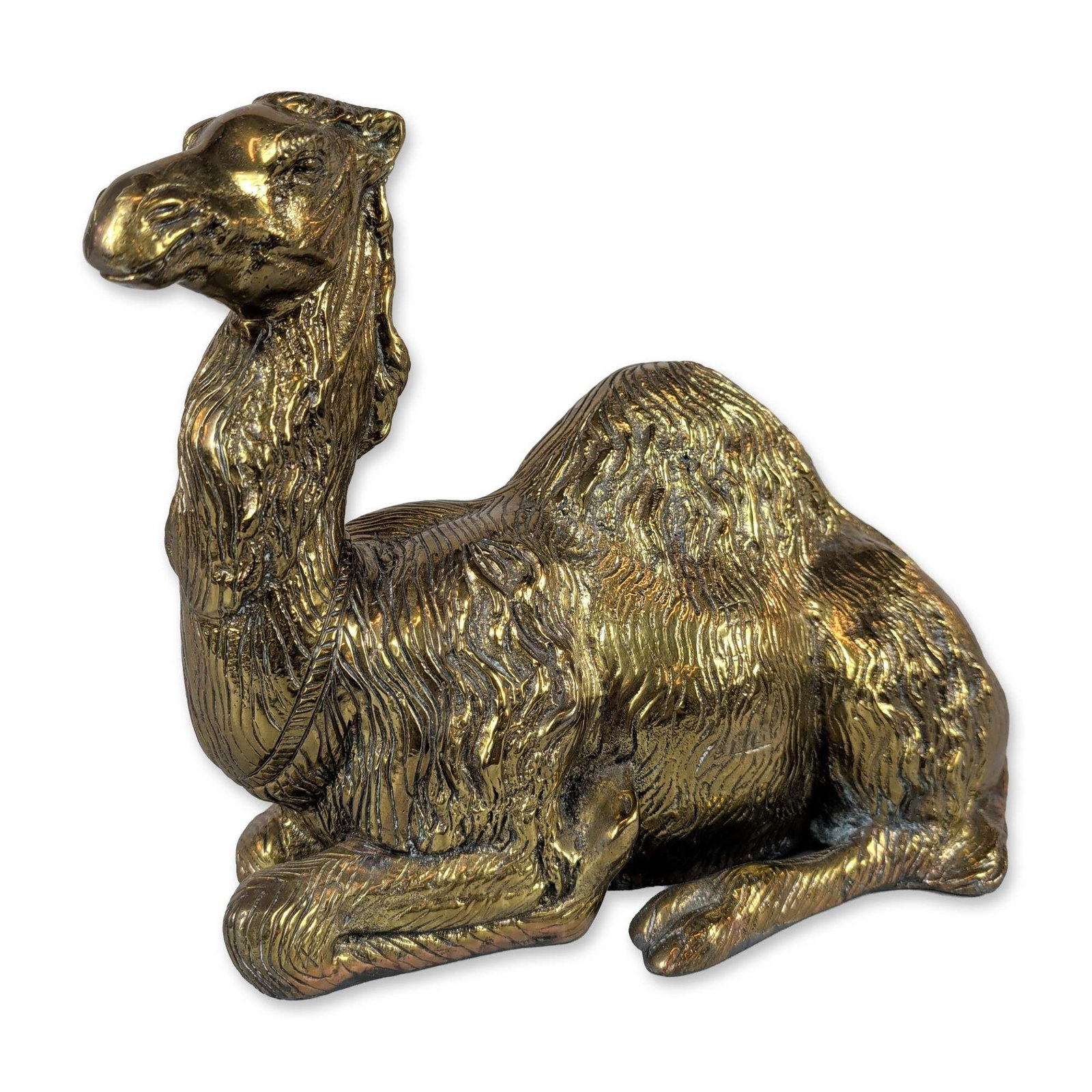 Vintage Cast Brass Reclining Camel Figurine (1 of 3)