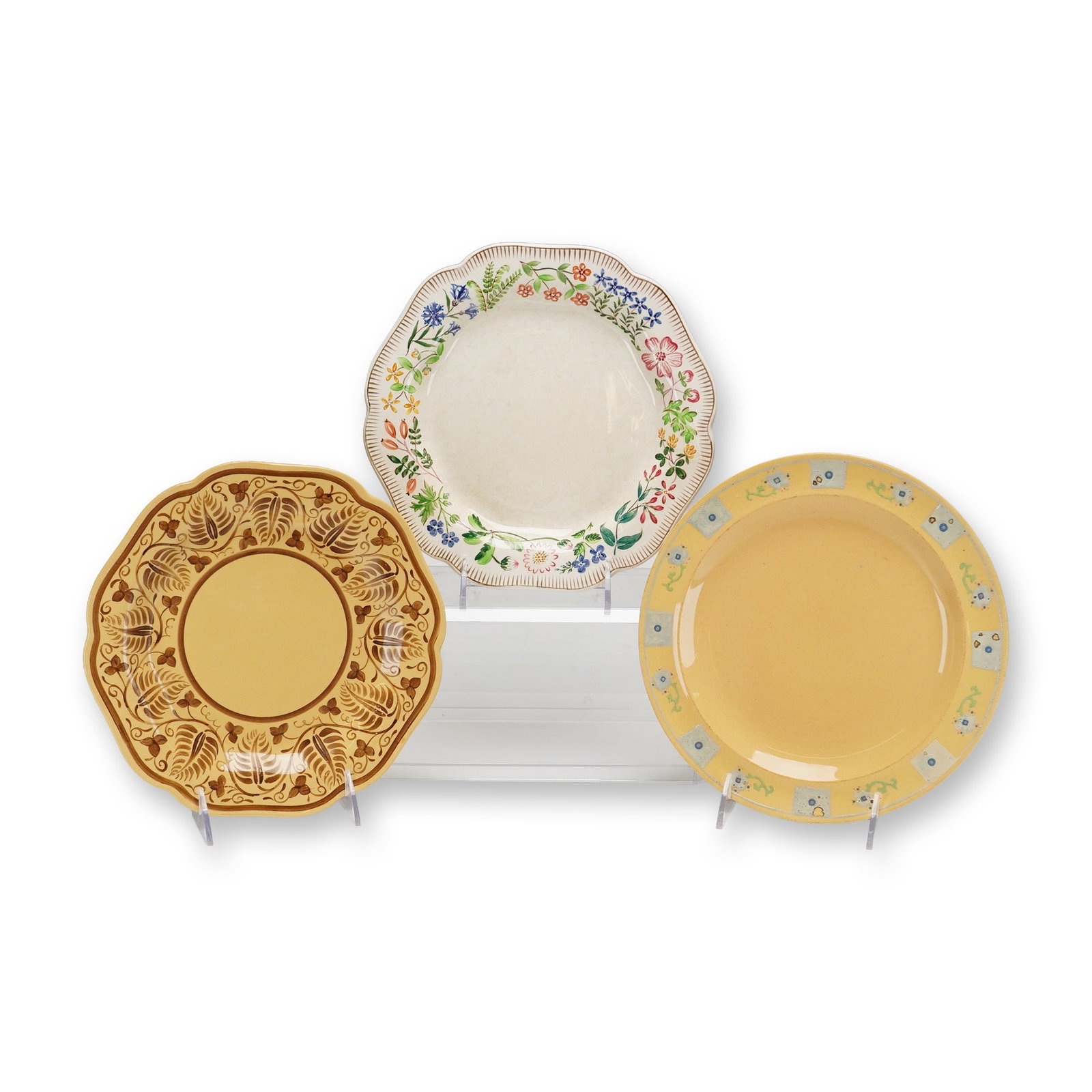 Group of Three Wedgwood Glazed Earthenware Plates (1 of 4)