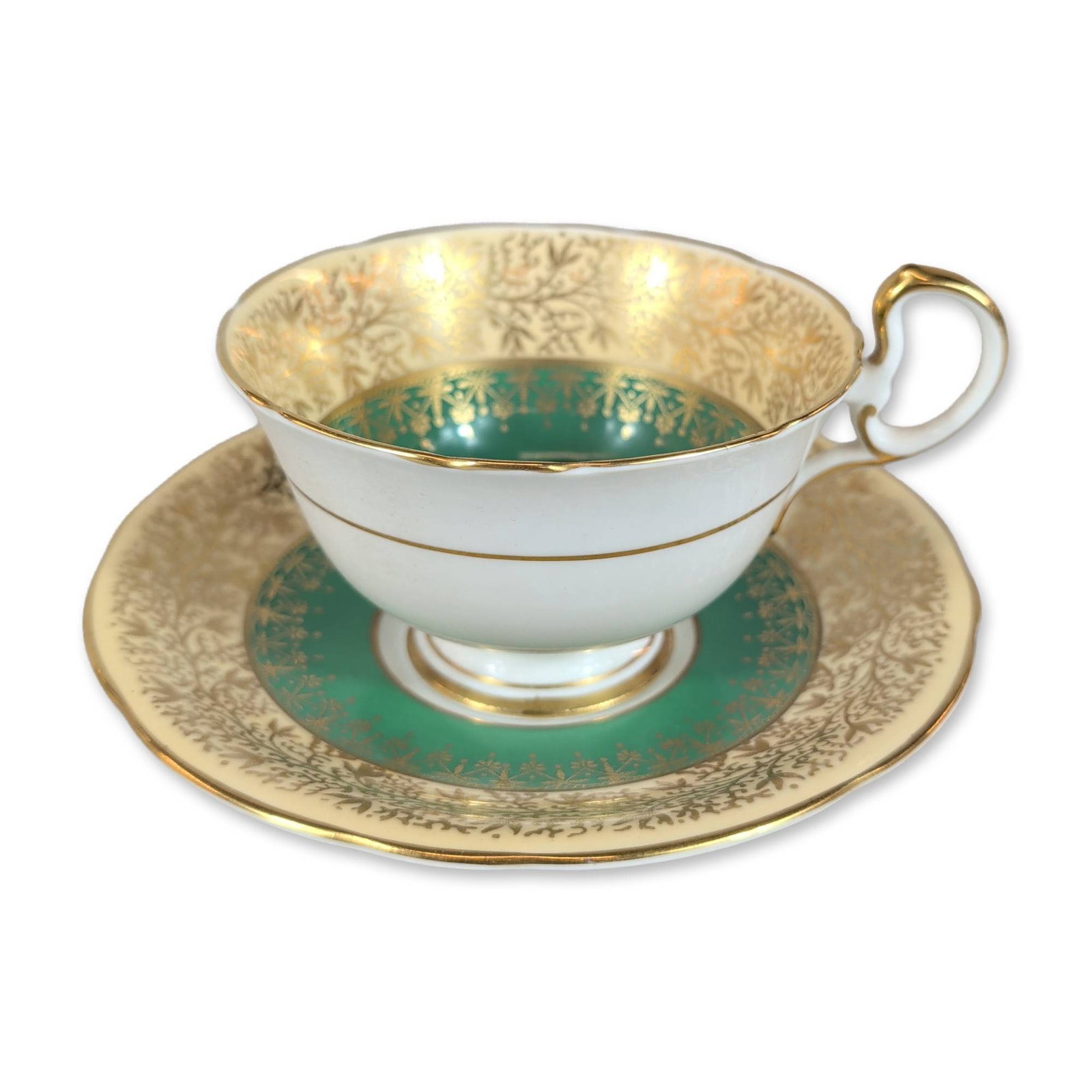 Aynsley England Bone China Teacup and Saucer (1 of 3)