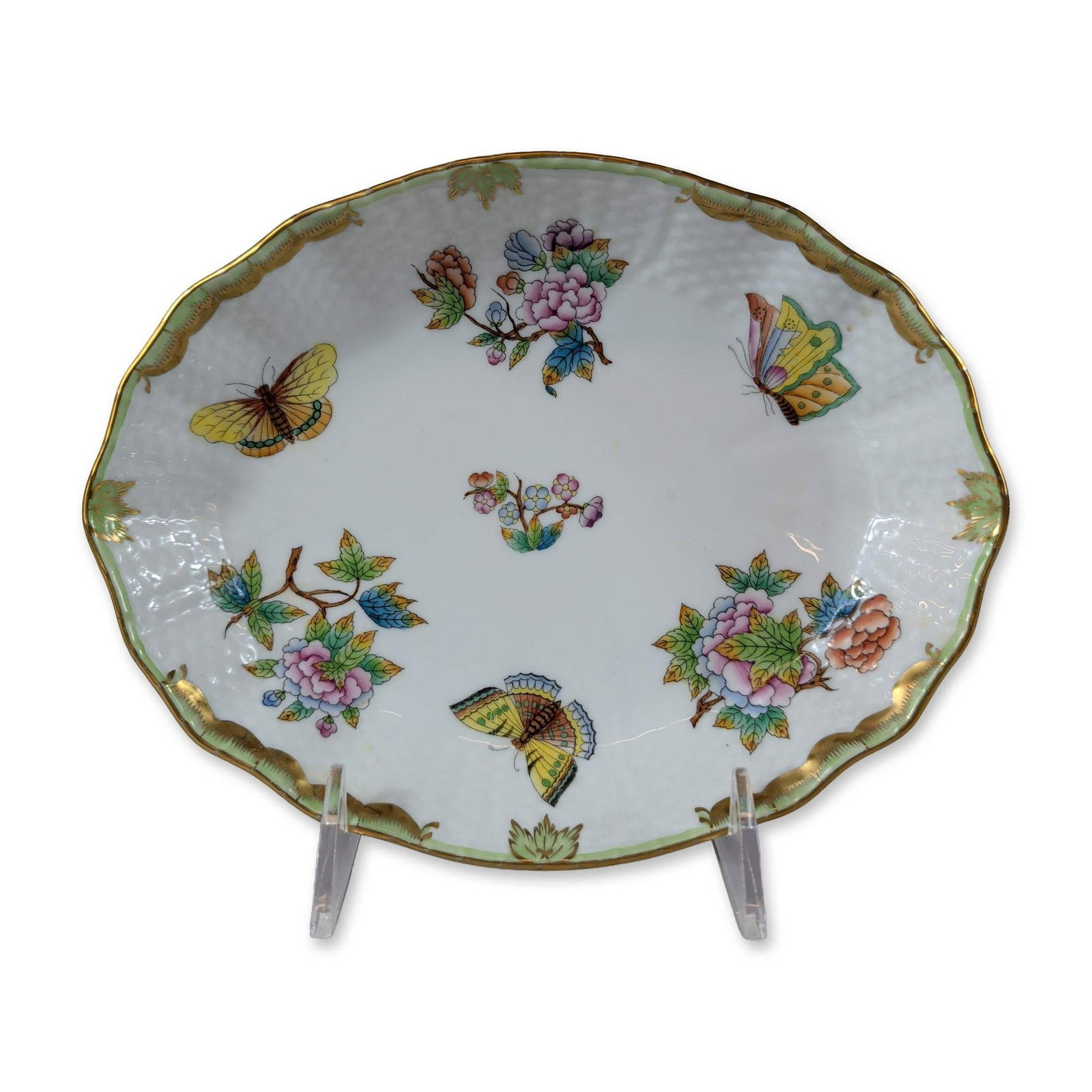 Herend Queen Victoria Porcelain Oval Serving Dish (1 of 4)