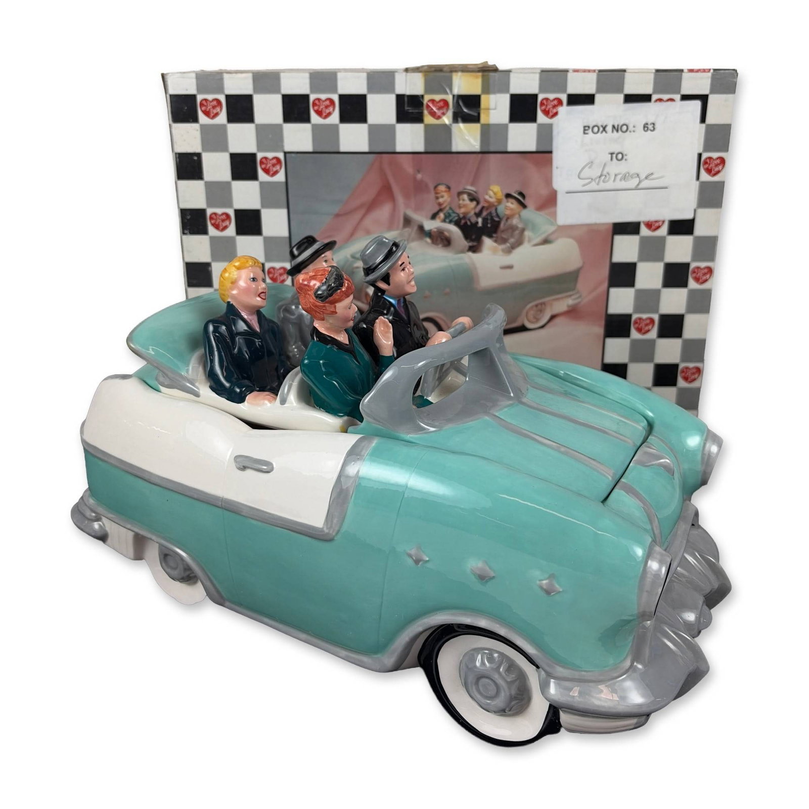 Vandor 1996 I Love Lucy Ceramic Car Cookie Jar (1 of 6)