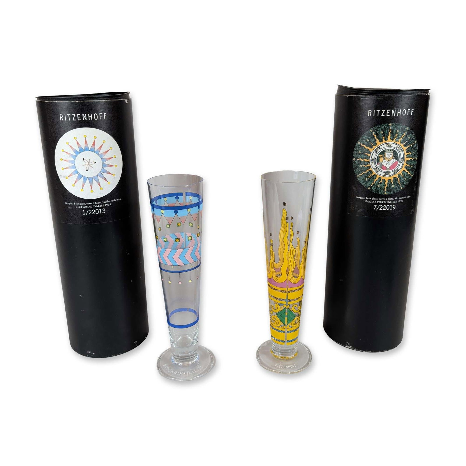 Two Ritzenhoff German Designer Beer Glasses (1 of 3)