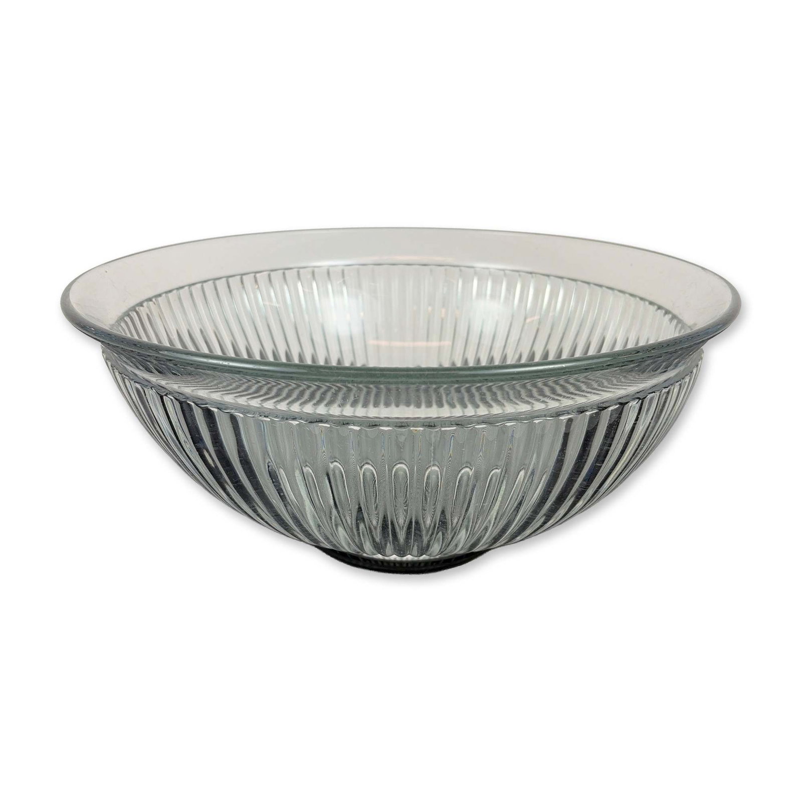 Sculpted Clear Ribbed Bowl (1 of 3)