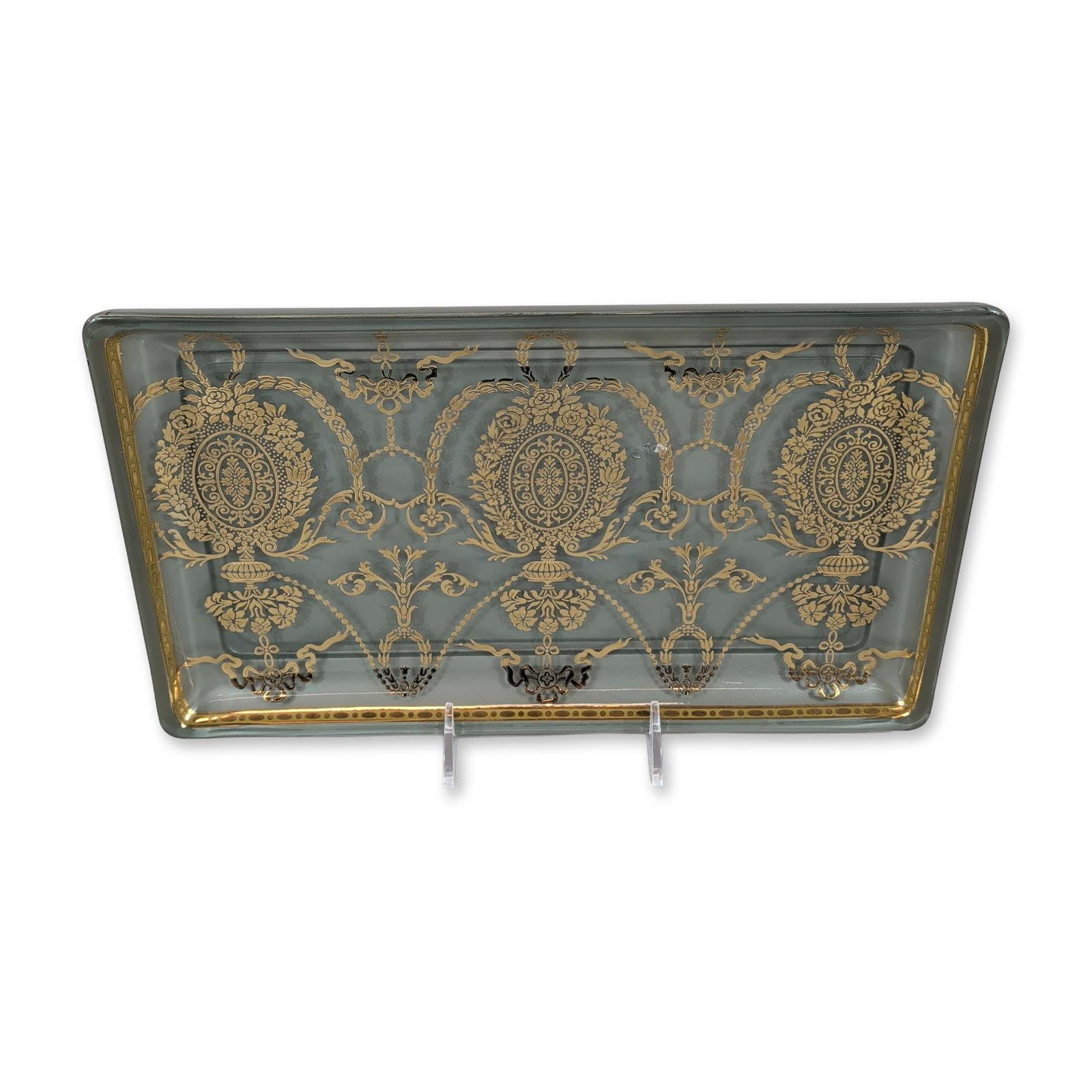 Dominis Reverse Painted Glass Tray (1 of 5)