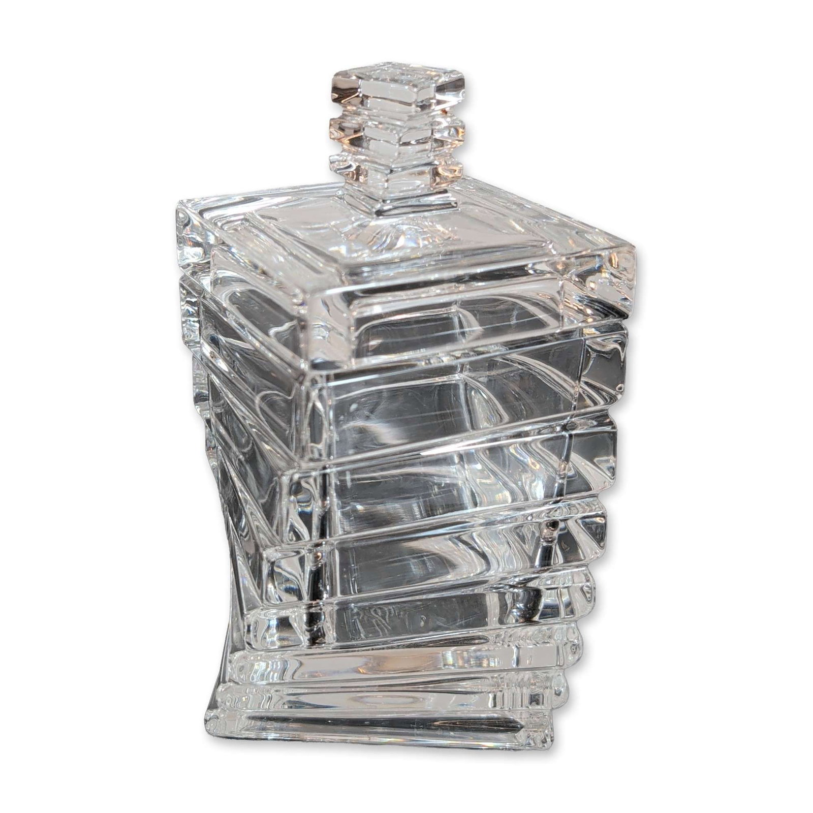 Rosenthal Studio Line Turnus Crystal Lidded Jar (1 of 3)