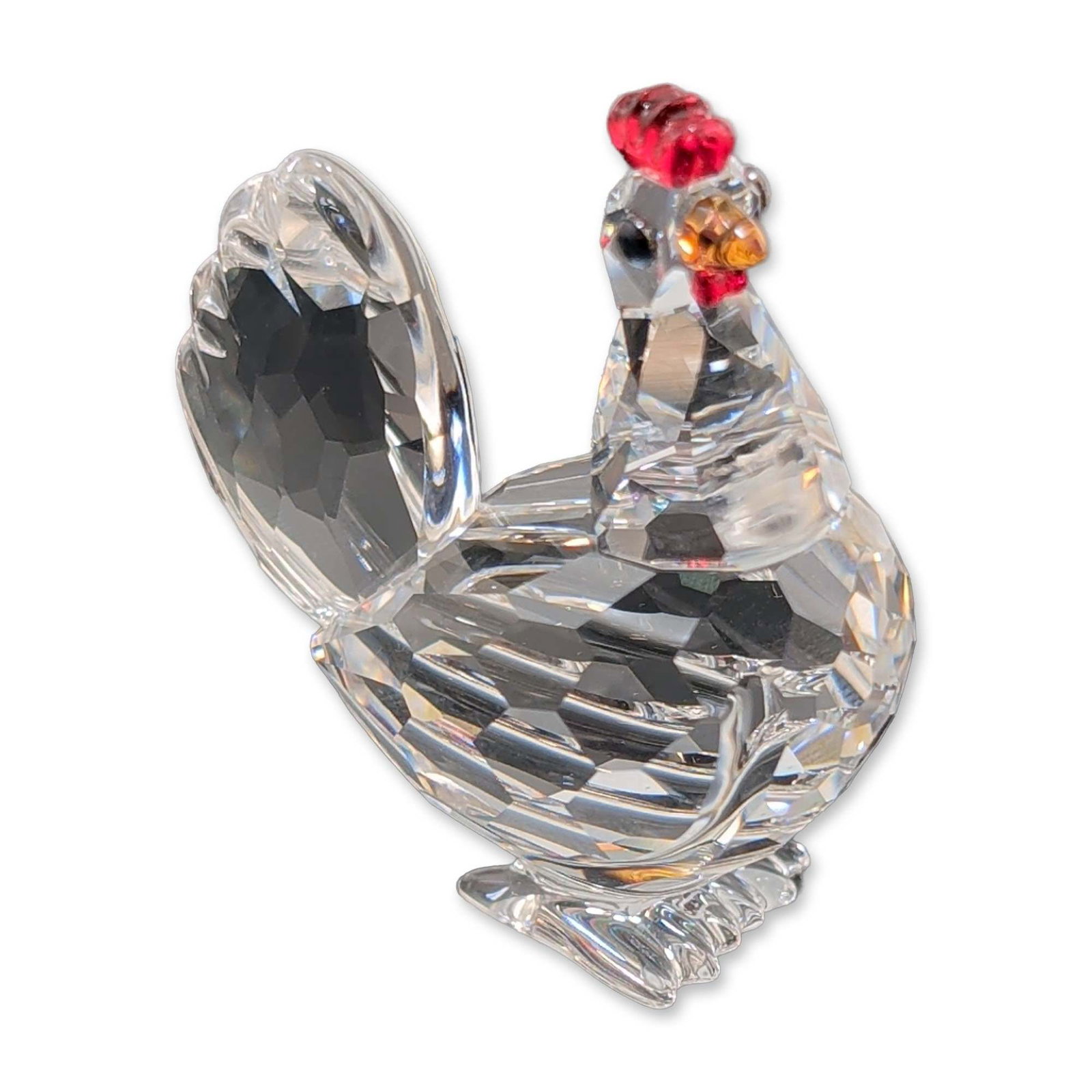 Swarovski Faceted Crystal Figurine, Hen (1 of 5)