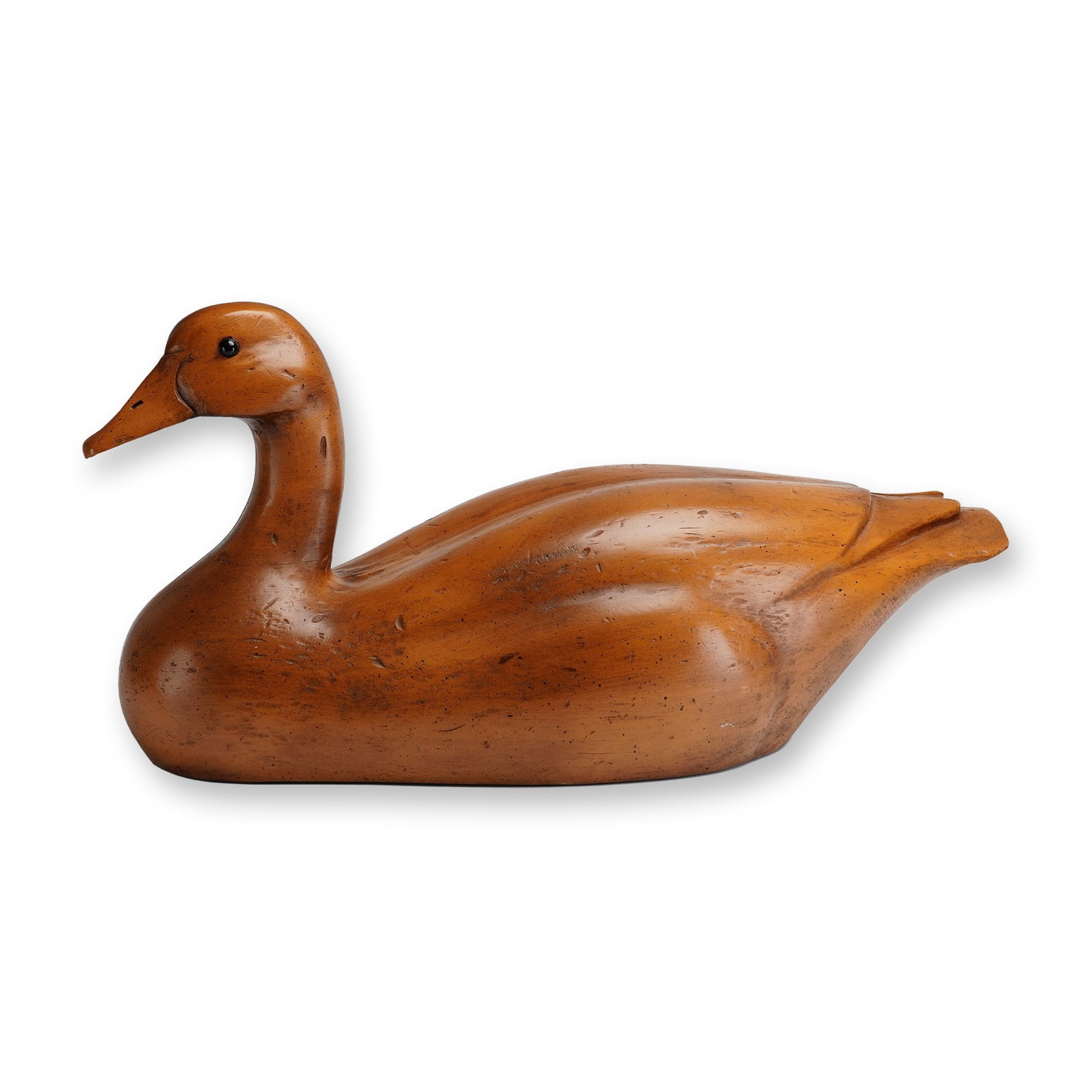 Large Handcrafted Wood Duck Decoy (1 of 3)
