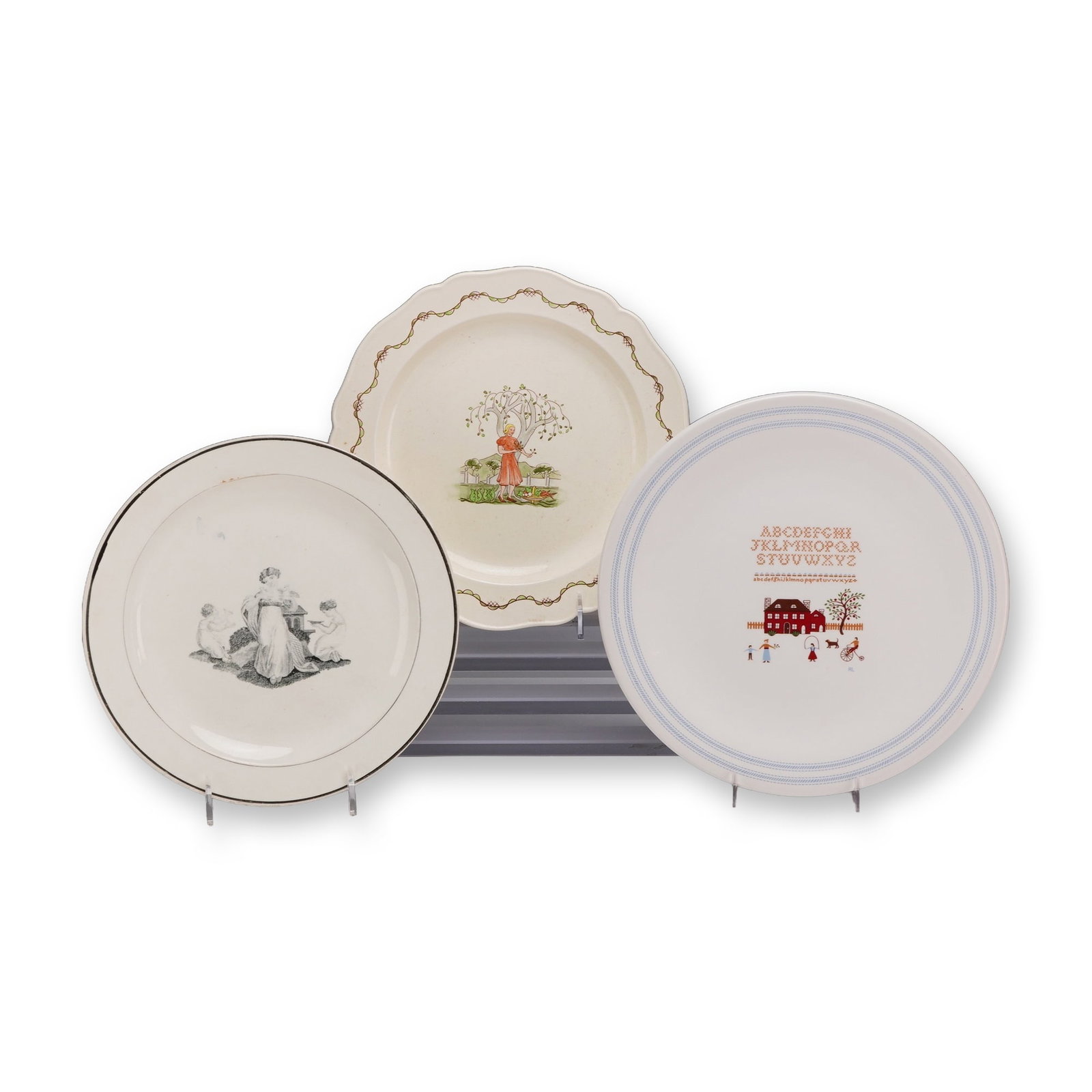 Three Wedgwood Transfer-Printed Earthenware Plates (1 of 3)
