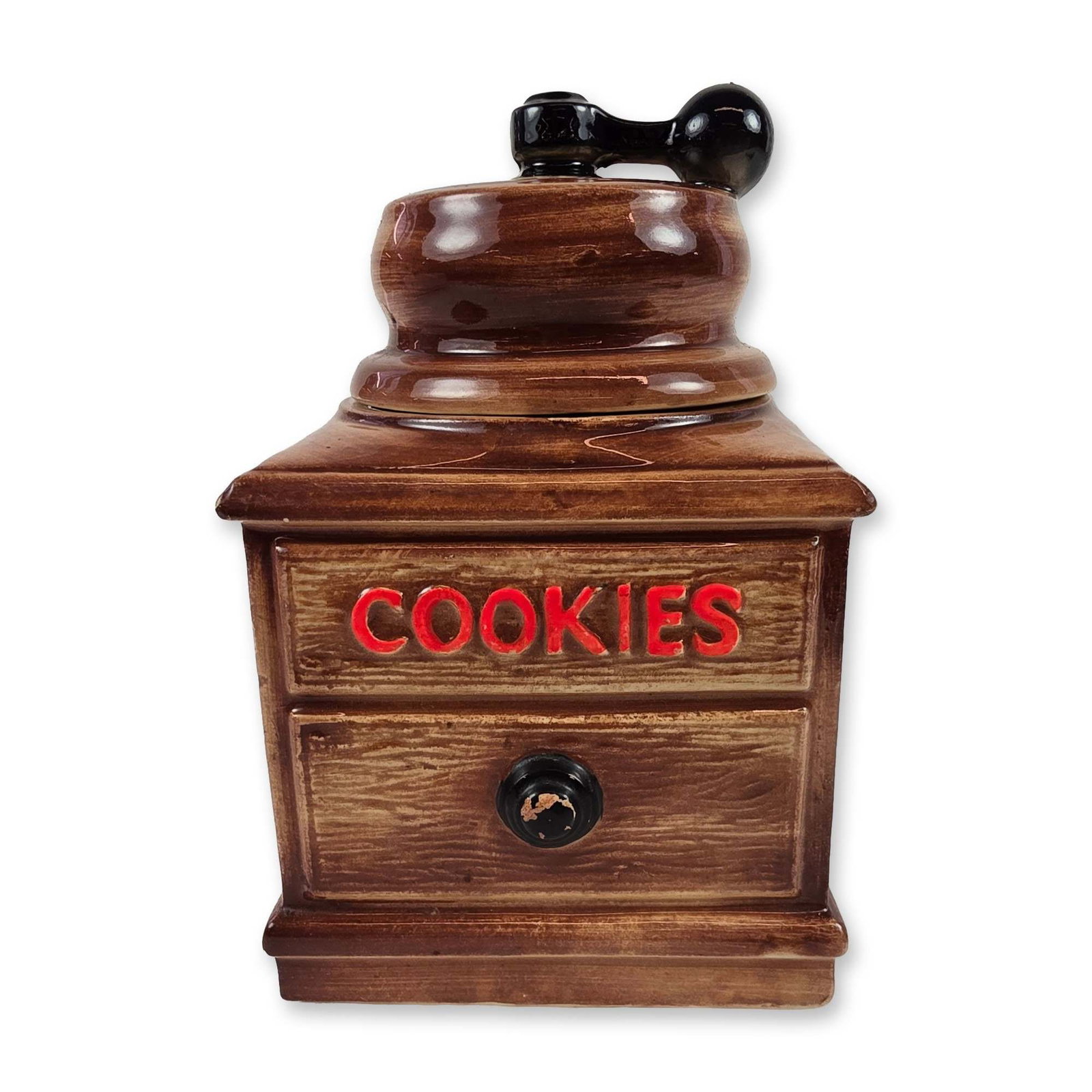 McCoy Pottery Coffee Grinder Ceramic Cookie Jar (1 of 4)
