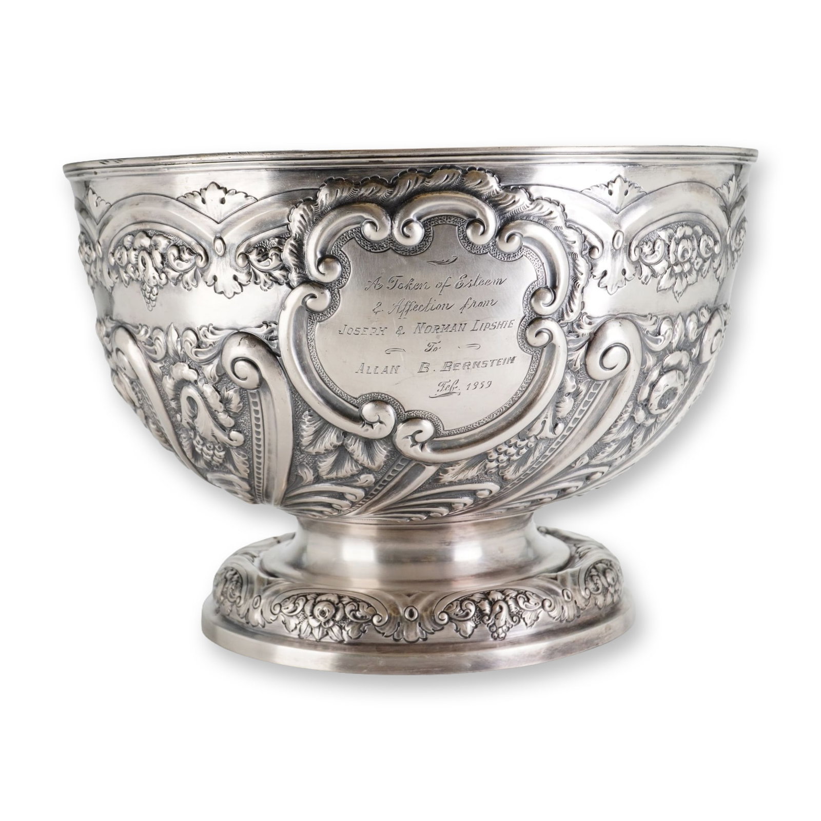 George Nathan and Ridley Hayes Sterling Silver Punch Bowl (1 of 4)