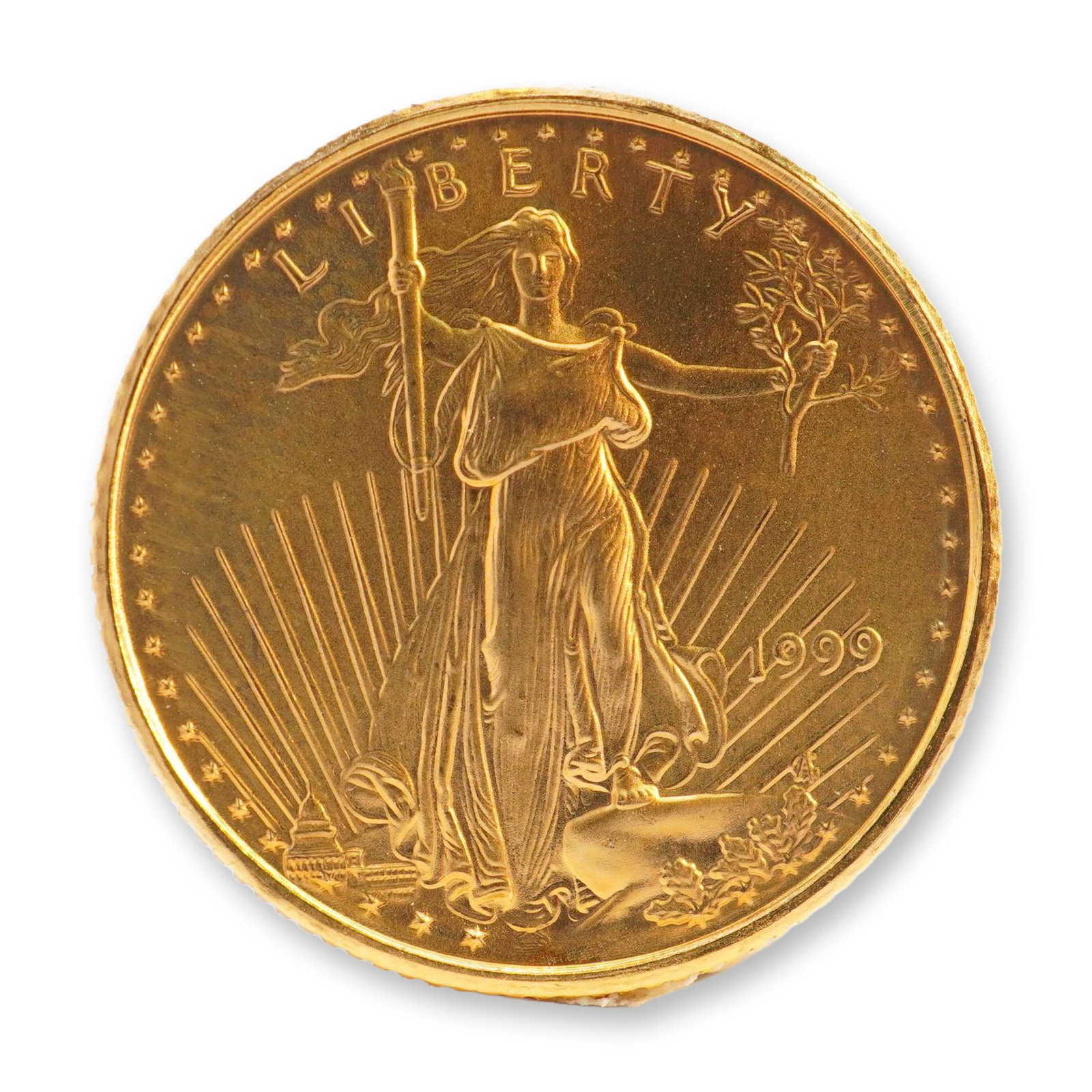 1999 1/10 Fine Gold $5 American Gold Eagle Coin (1 of 2)