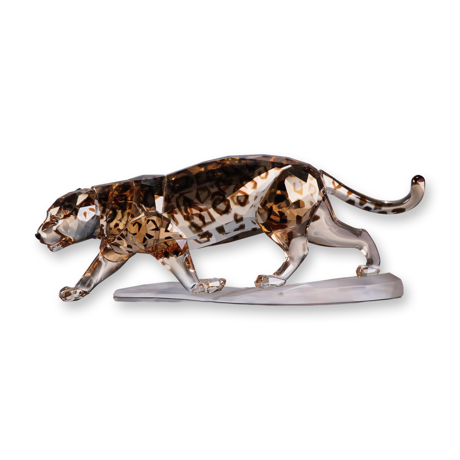 Swarovski Golden Shine Crystal Figurine, Jaguar (1 of 5)