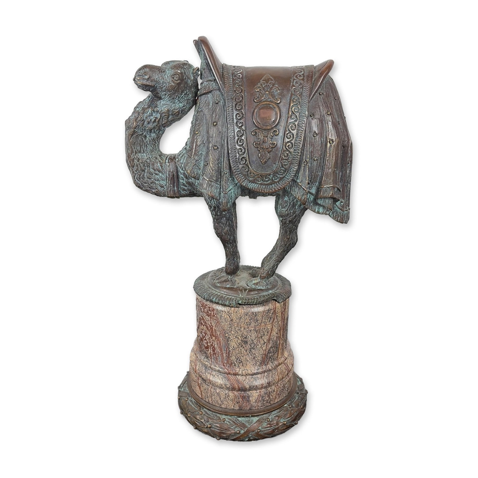 Historicist Bronze and Marble Camel Sculpture (1 of 4)