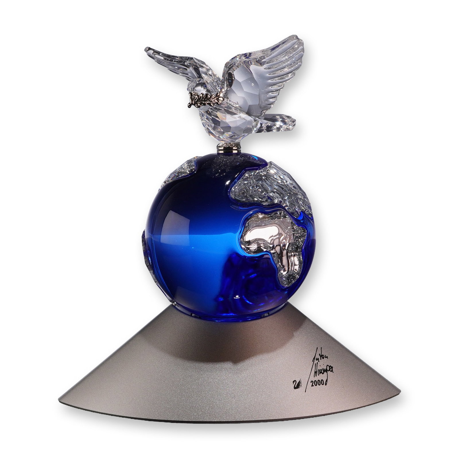 Signed Swarovski Millennium Edition Crystal Planet Figurine (1 of 5)
