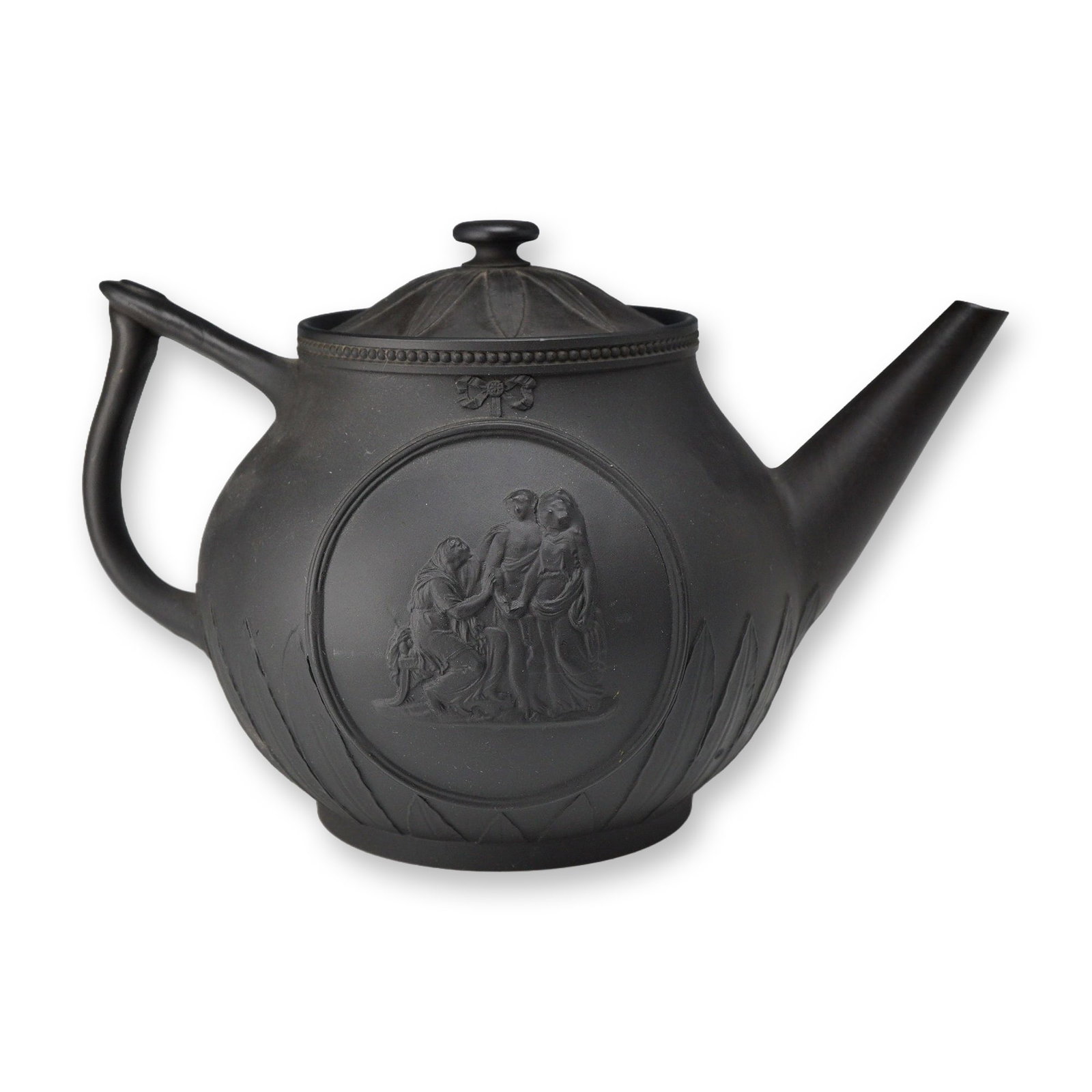 Wedgwood Black Basalt Lidded Teapot, Circa 1800 (1 of 3)